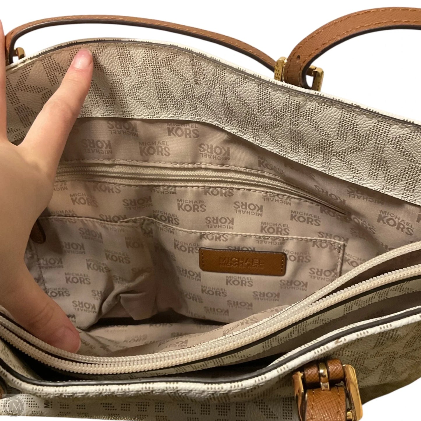 Handbag Designer By Michael Kors, Size: Medium