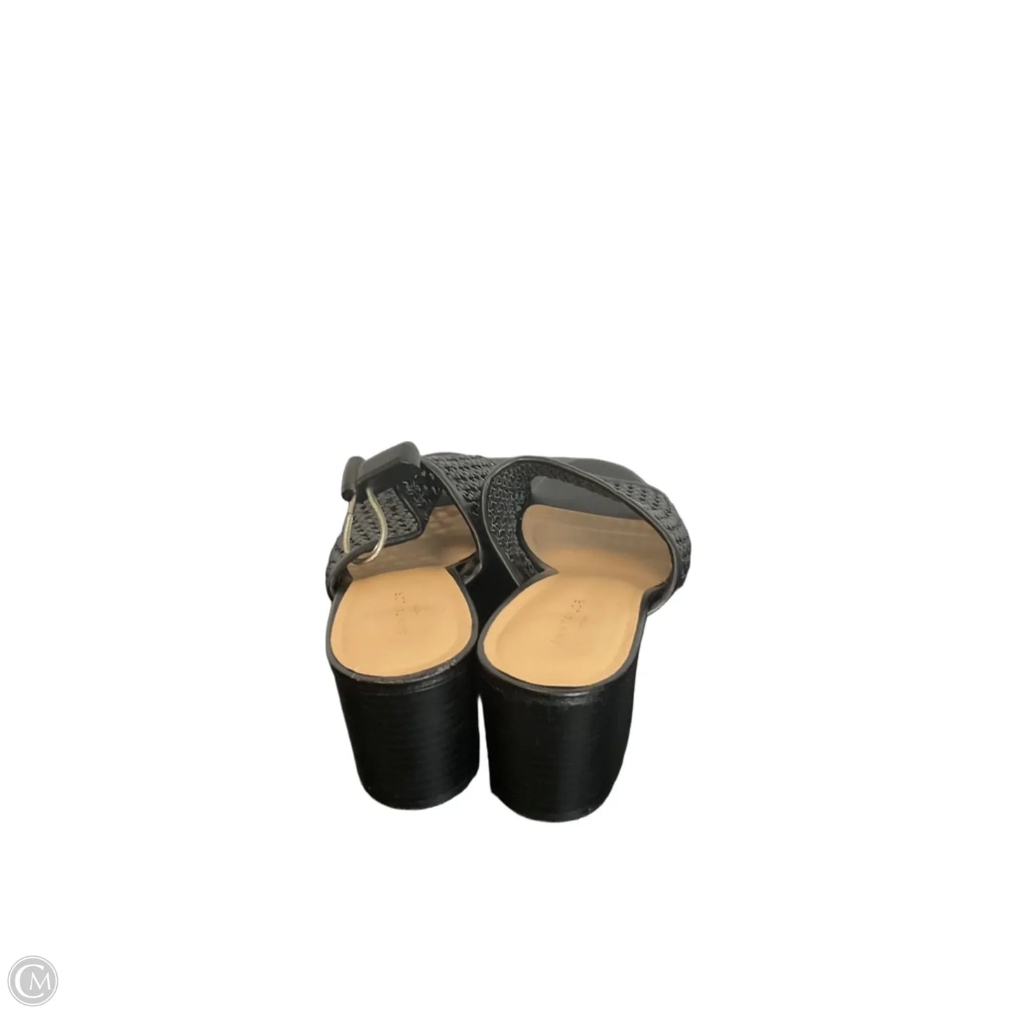 Sandals Heels Block By Ann Taylor In Black, Size: 9