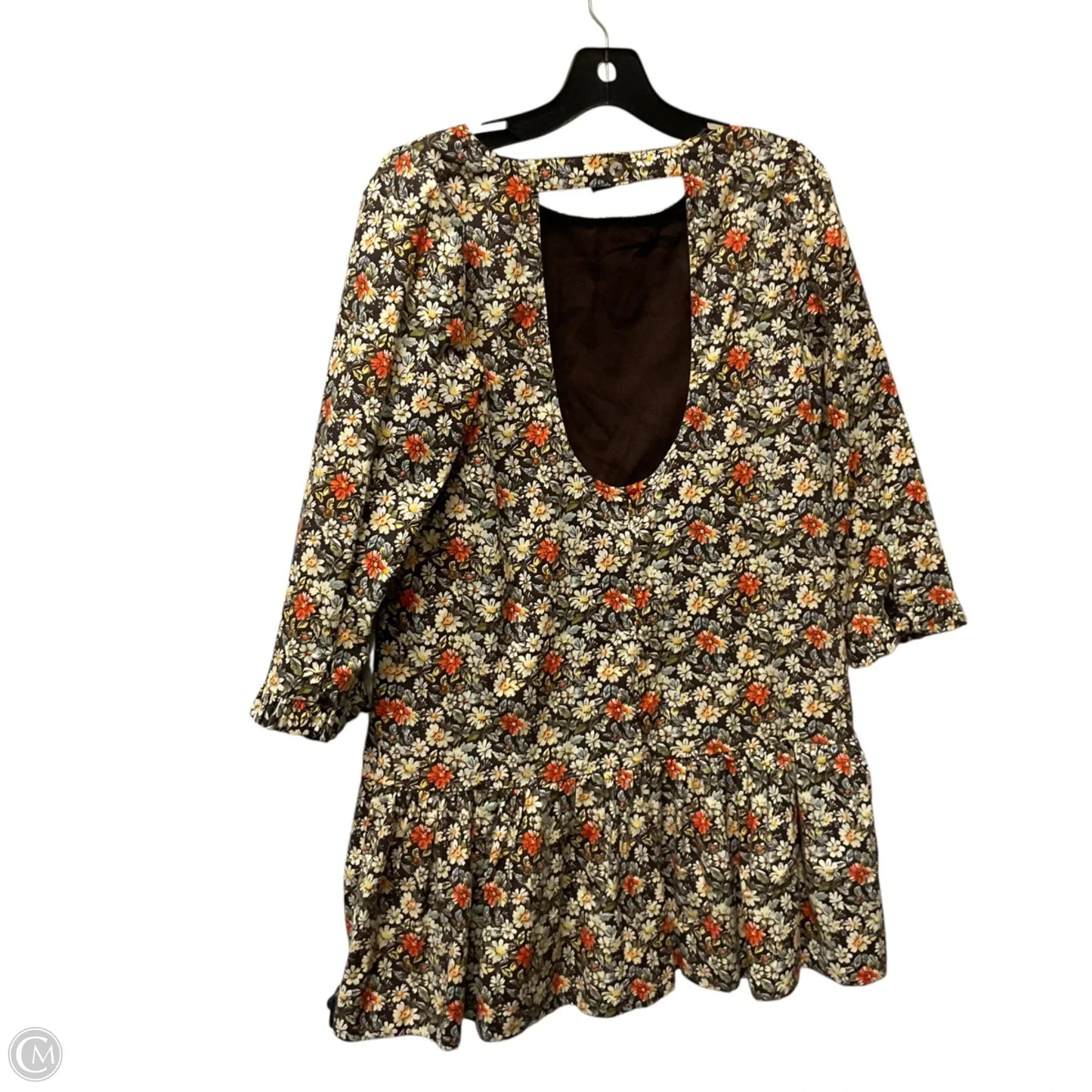 Dress Casual Short By Free People In Brown & Orange, Size: S