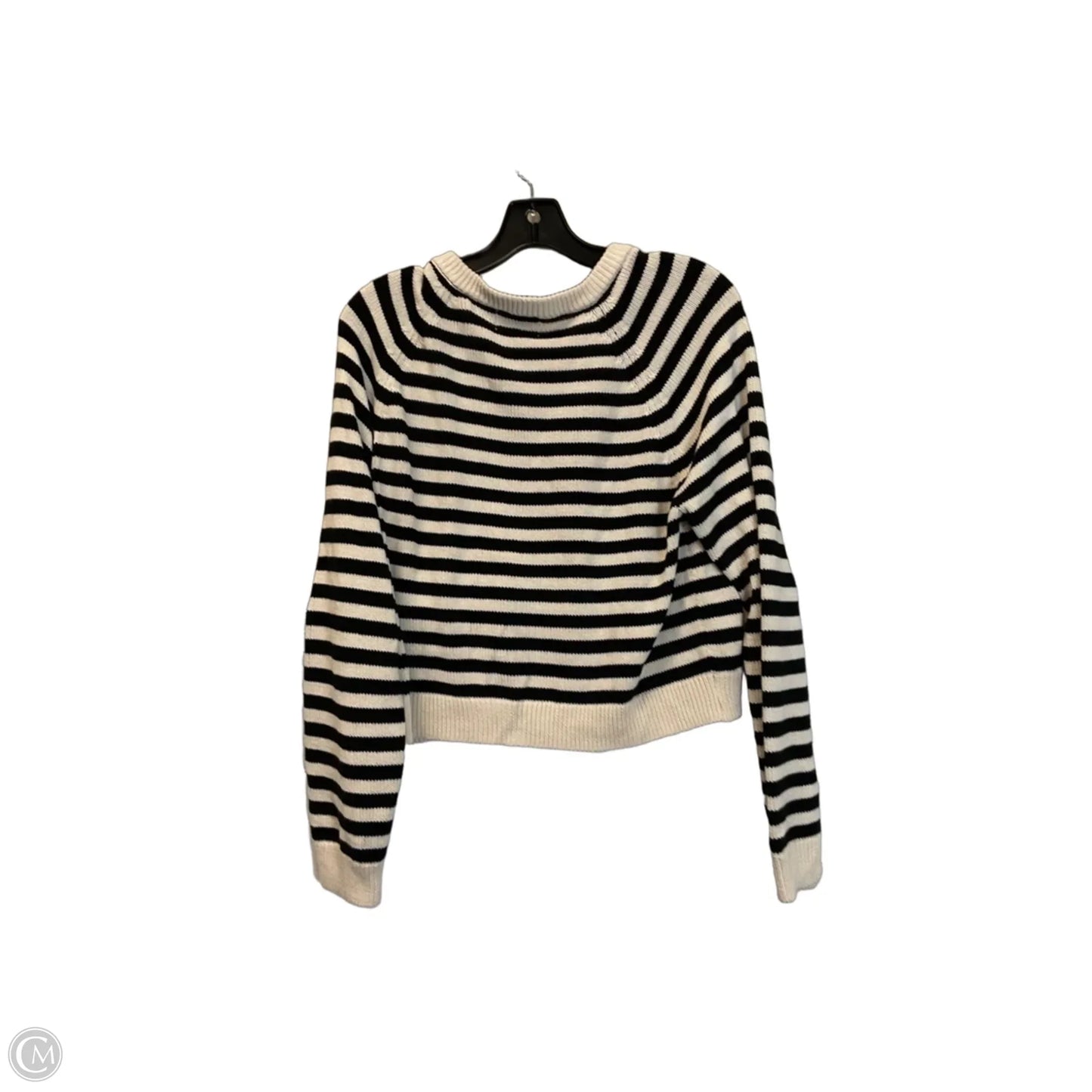 Top Long Sleeve By Universal Thread In Striped Pattern, Size: M