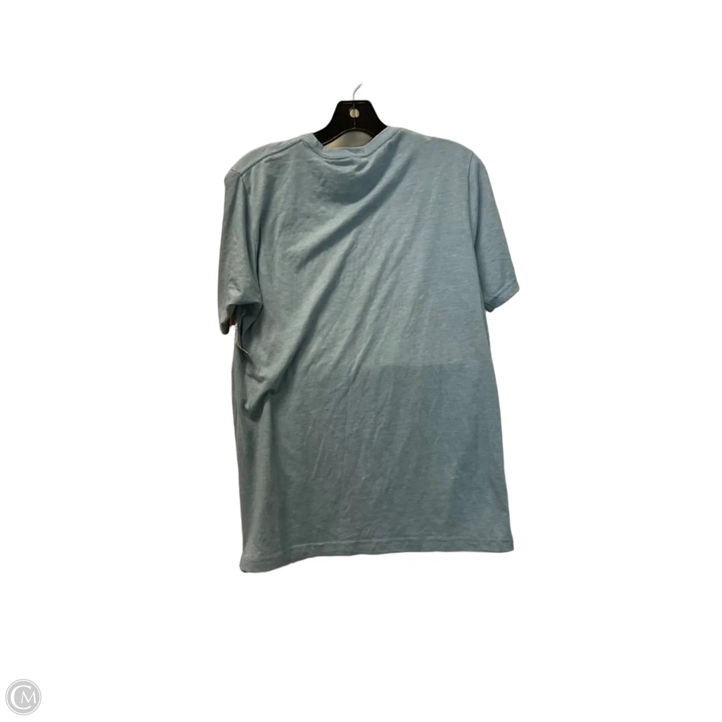 Top Short Sleeve By Next Level In Blue, Size: M