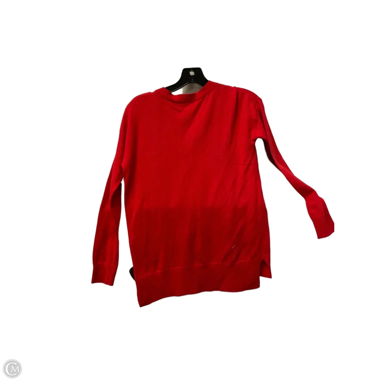 Top Long Sleeve By Banana Republic In Red, Size: Xs
