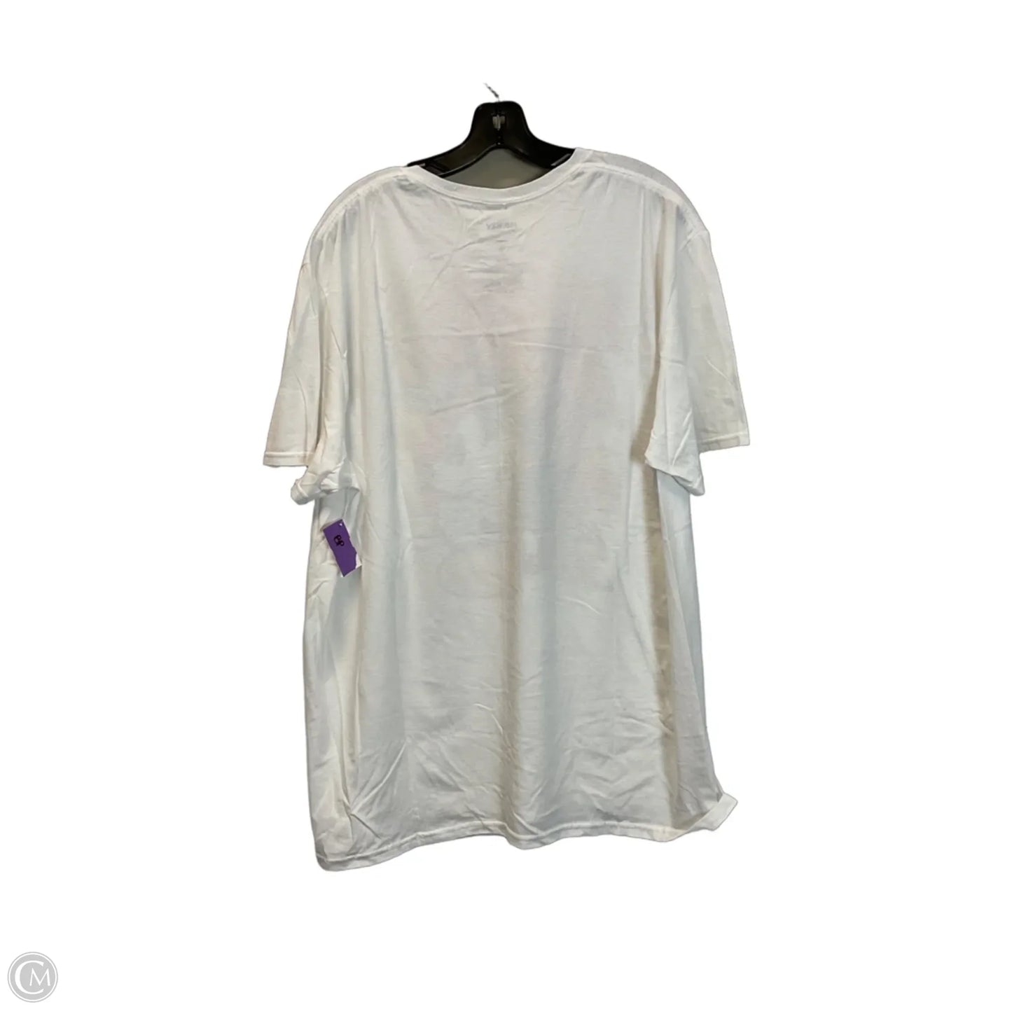 Top Short Sleeve Basic By Disney In White, Size: Xxl