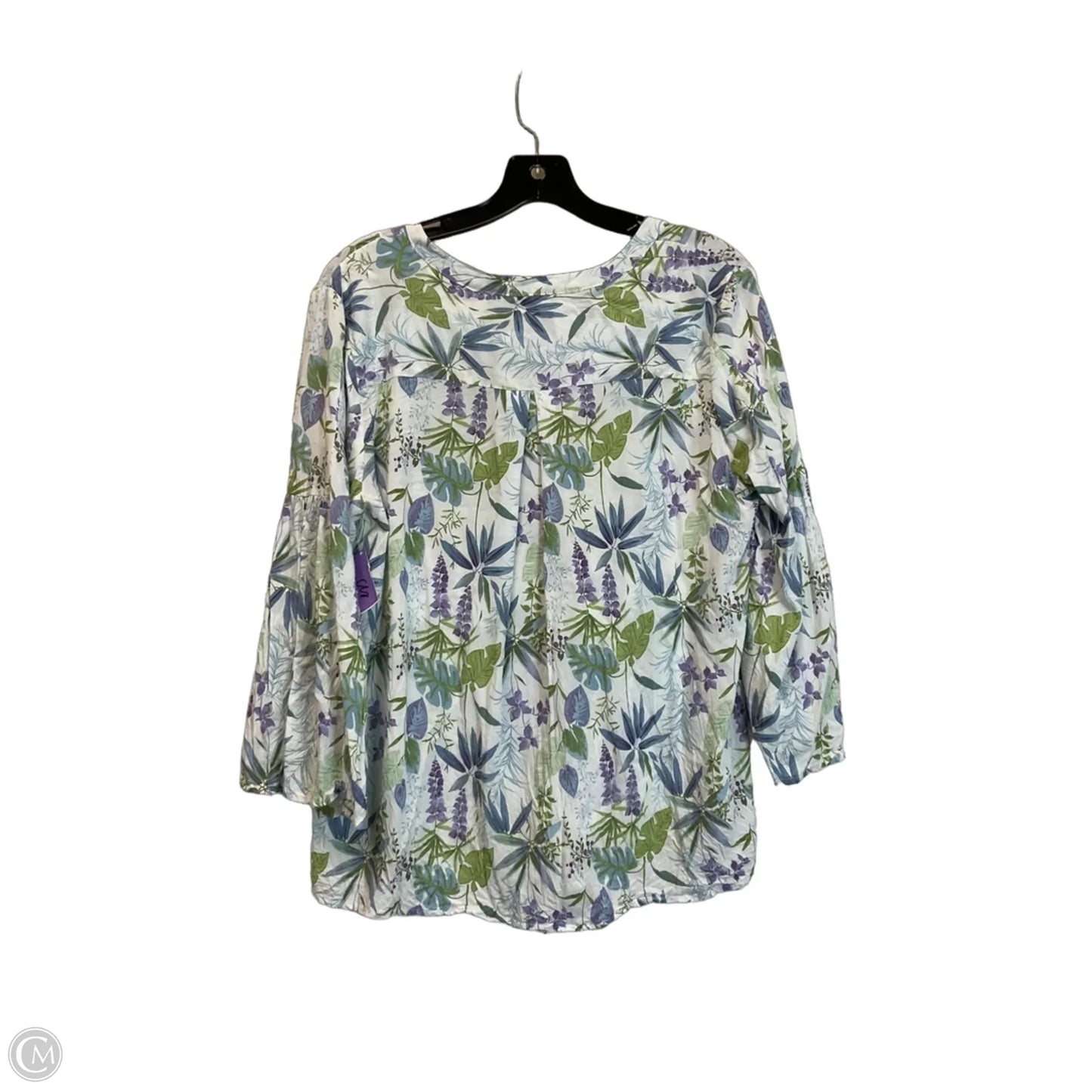 Top Long Sleeve By Rachel Roy In Floral Print, Size: L