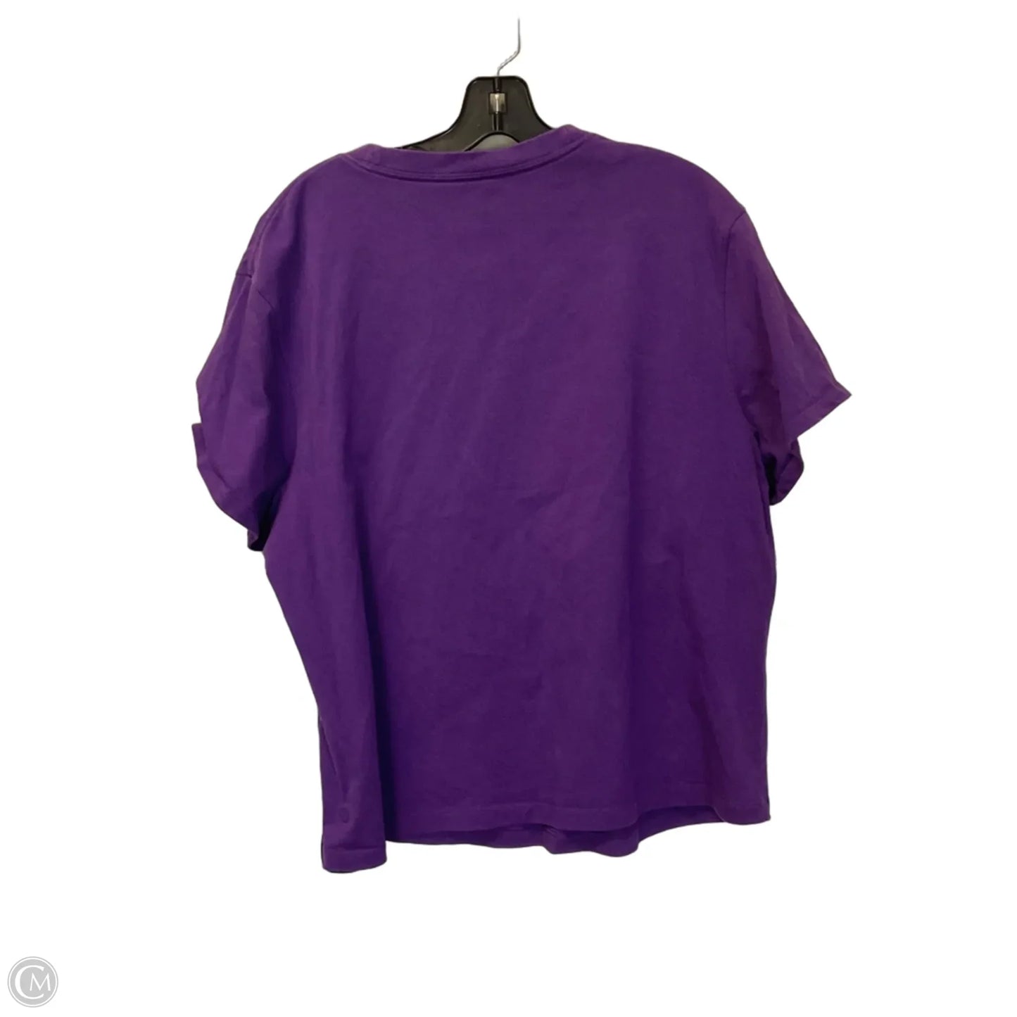 Top Short Sleeve By Lululemon In Purple, Size: 10