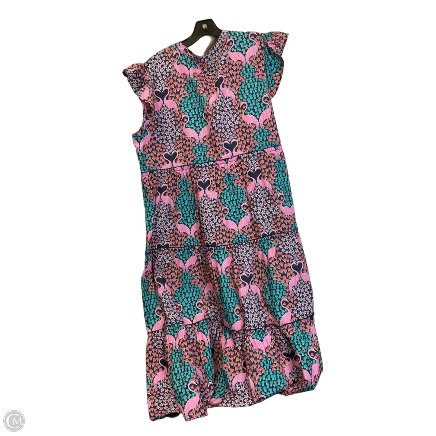 Dress Party Long By Simply Southern In Blue & Orange, Size: Xl