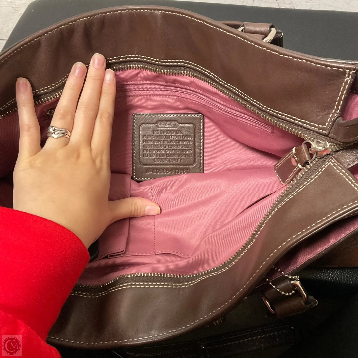 Handbag Designer By Coach, Size: Large