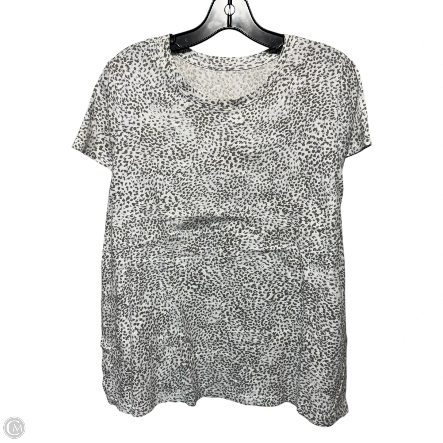 Athletic Top Short Sleeve By Athleta In Animal Print, Size: Xl