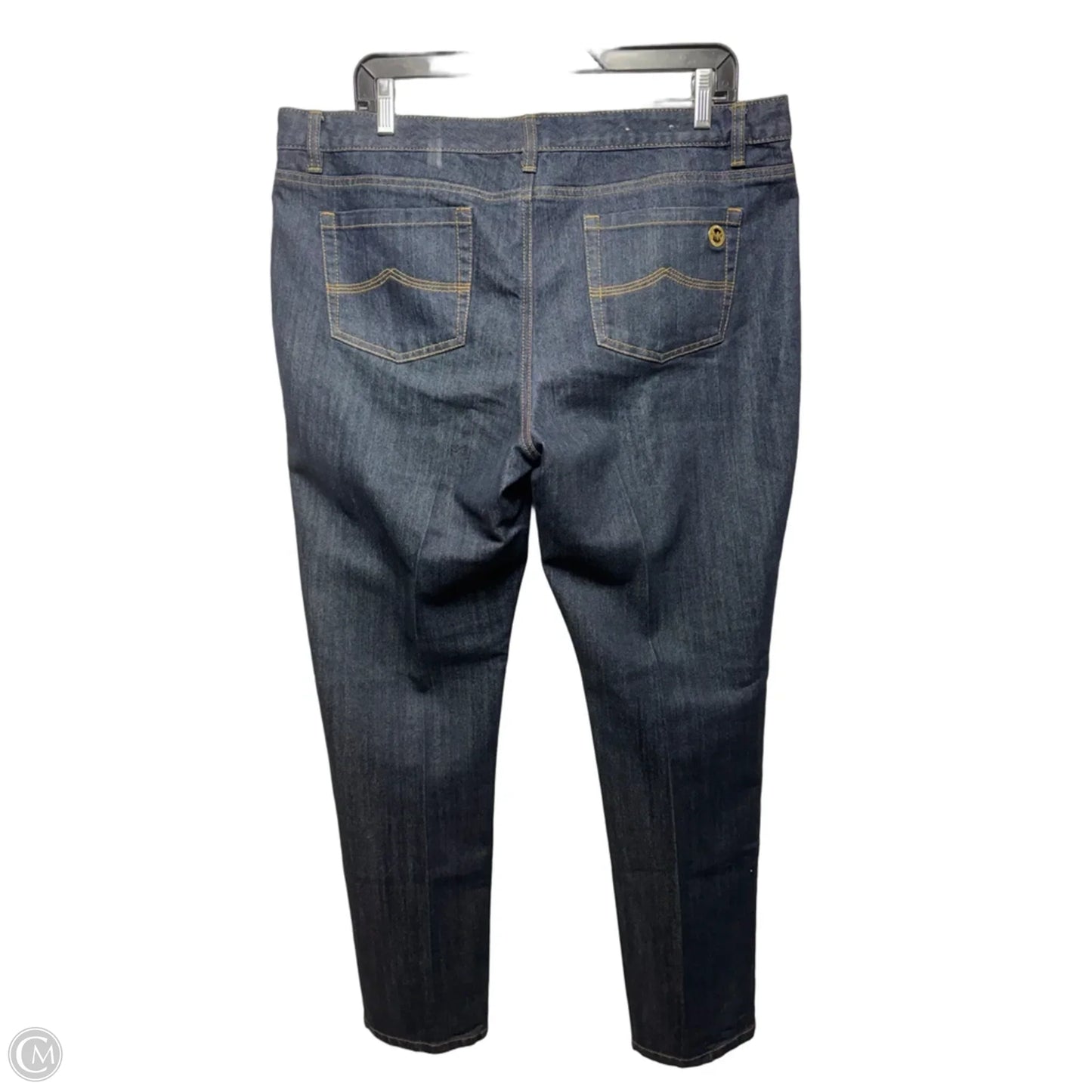 Jeans Skinny By Michael By Michael Kors In Blue Denim, Size: 16