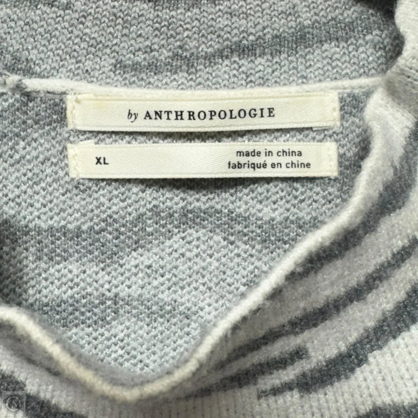 Zebra Mock Neck Sweater By Anthropologie In Zebra Print, Size: Xl