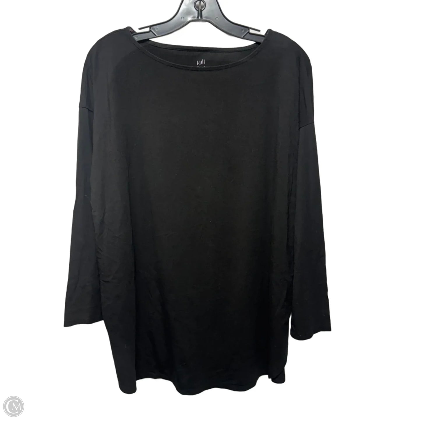 Top Long Sleeve Basic By J. Jill In Black, Size: Xl
