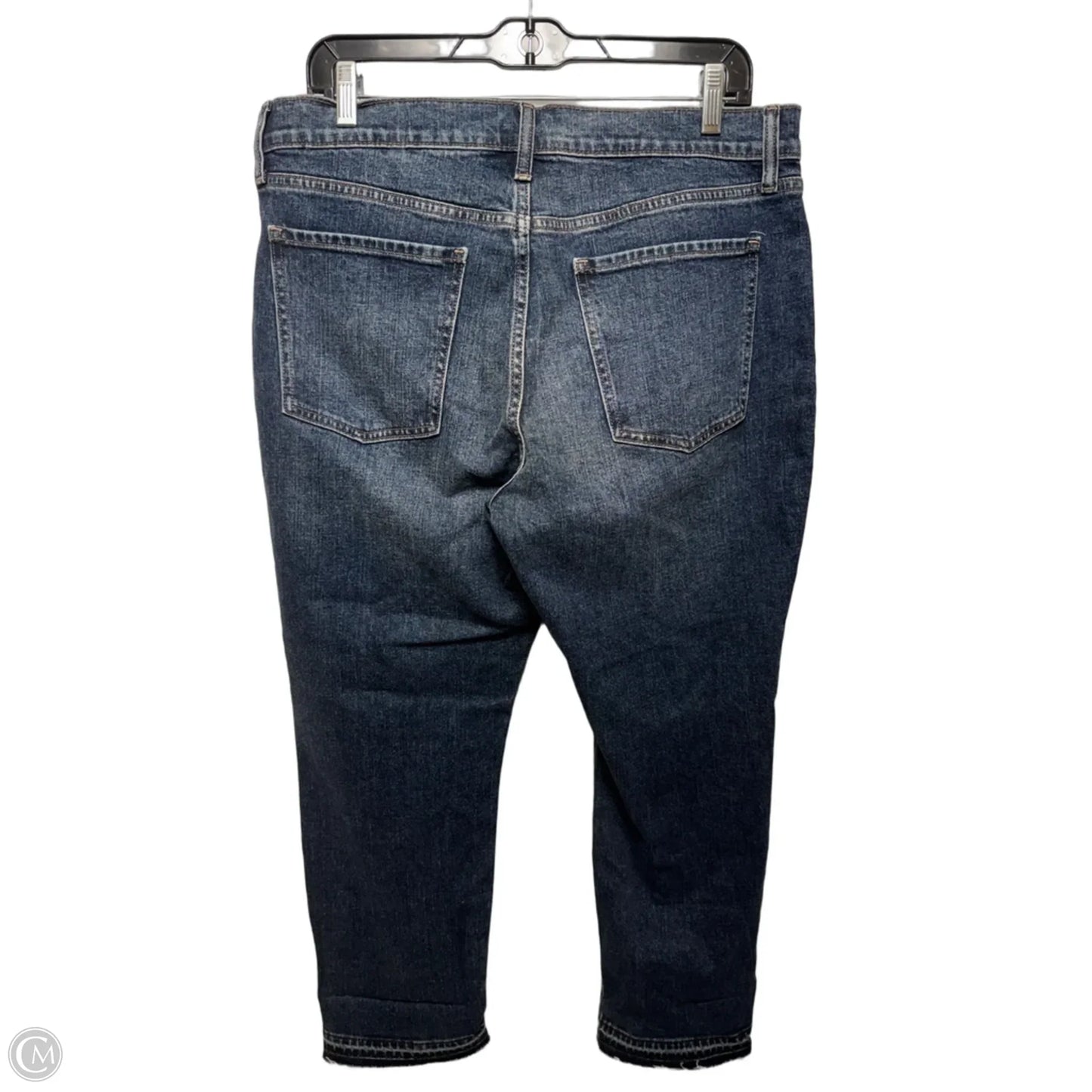 Mid Rise Boyfriend Jeans By Old Navy In Blue Denim, Size: 12