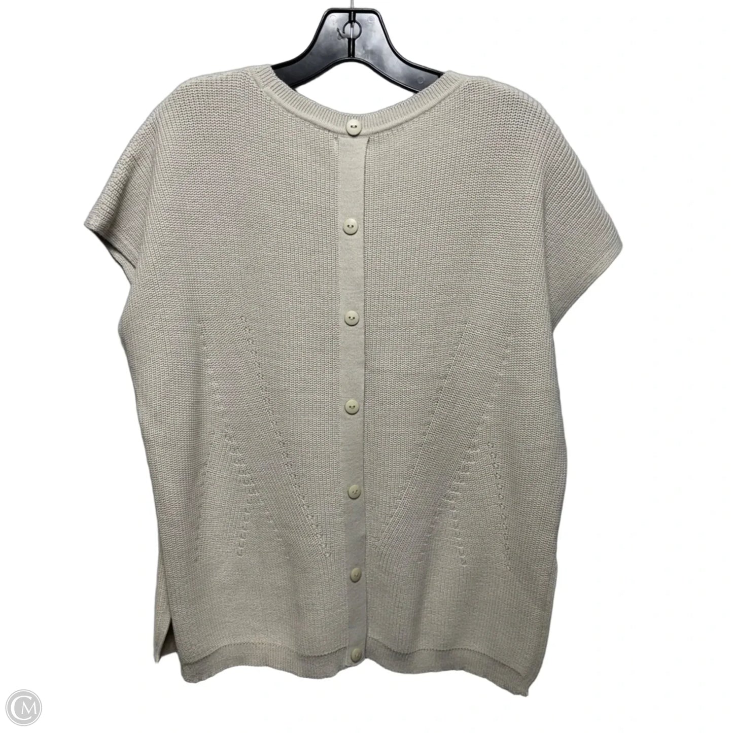 Sweater Short Sleeve By Mersea In Tan, Size: Osfm