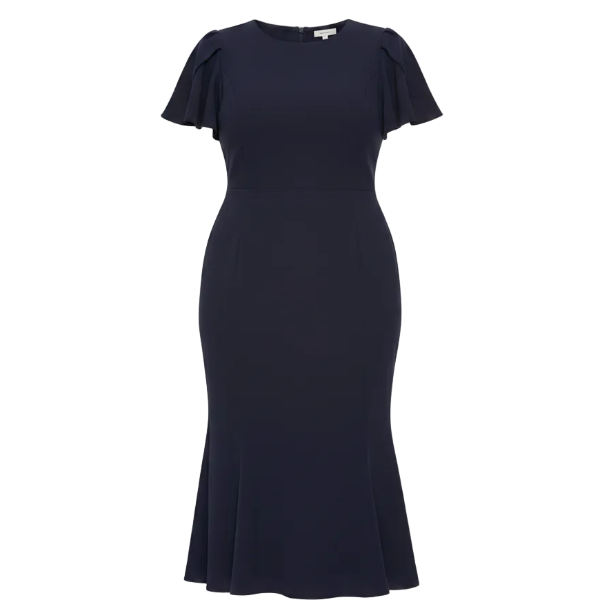 Dress Casual Maxi By Calvin Klein In Navy, Size: 14