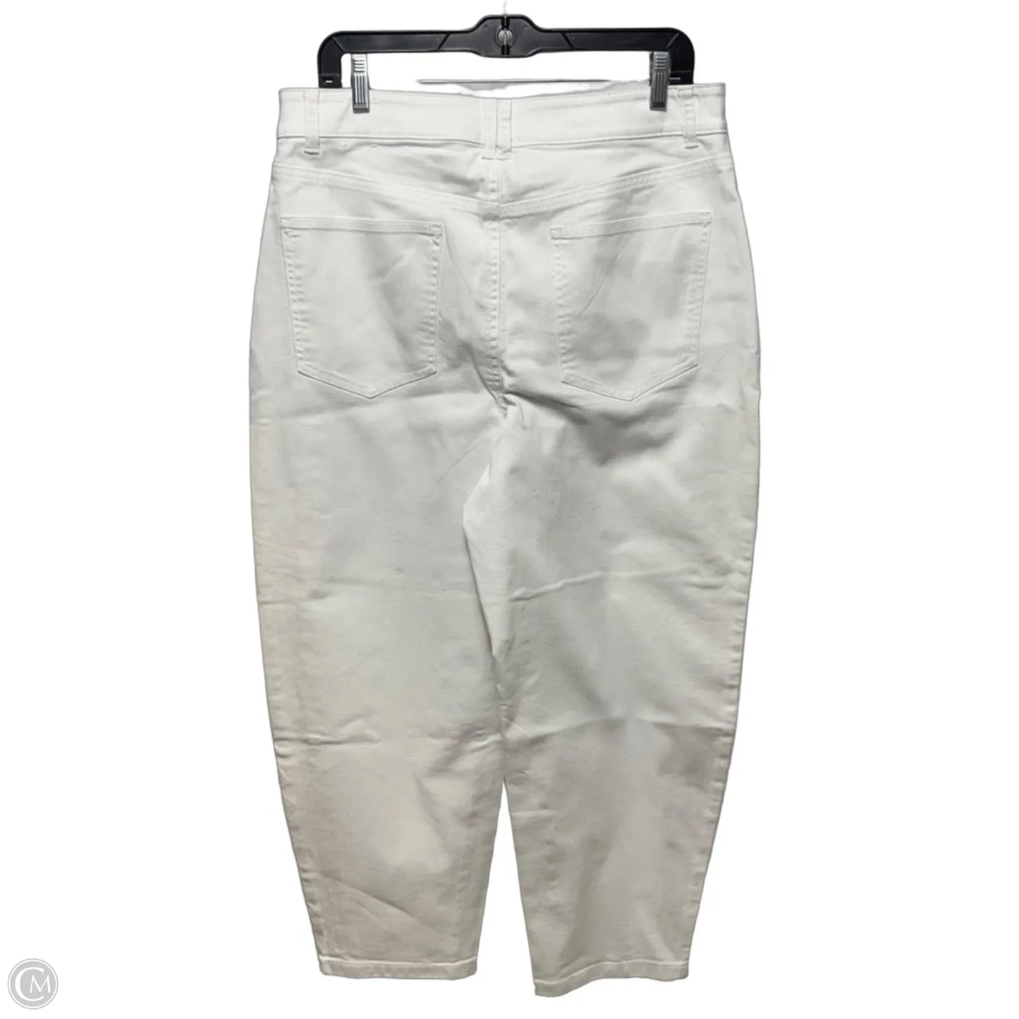 Relaxed Barrel Jeans By Talbots In White, Size: 12