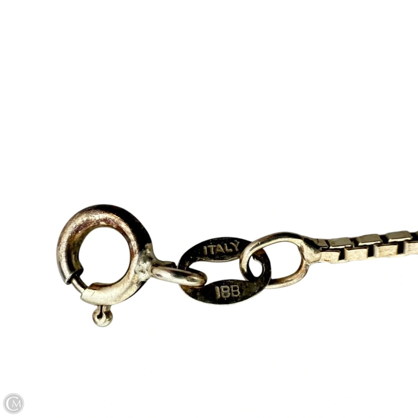 Italian Sterling Silver Box Chain Bracelet By IBB