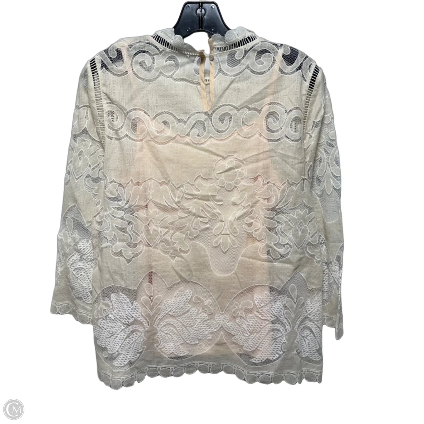 Top Long Sleeve By the impeccable pig In Cream, Size: L