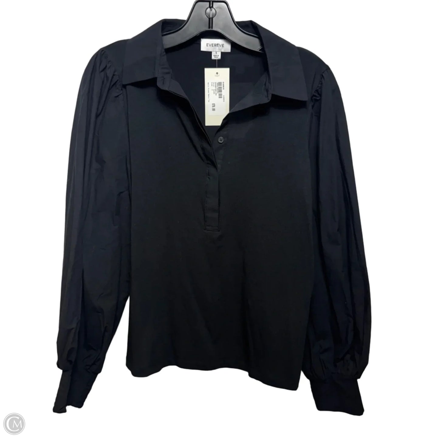 Nelly Top Long Sleeve By Evereve In Black, Size: S