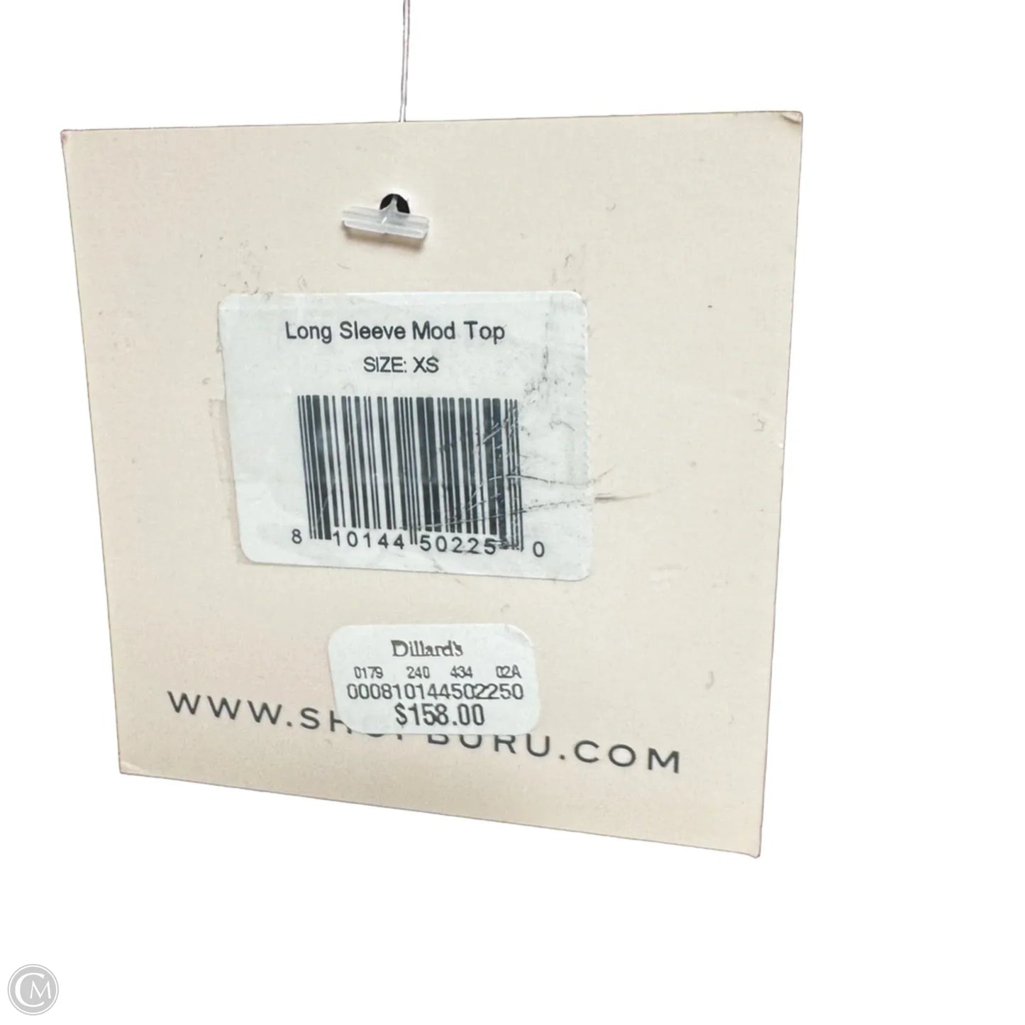 Long Sleeve Mod Top By Buru In Red, Size: Xs