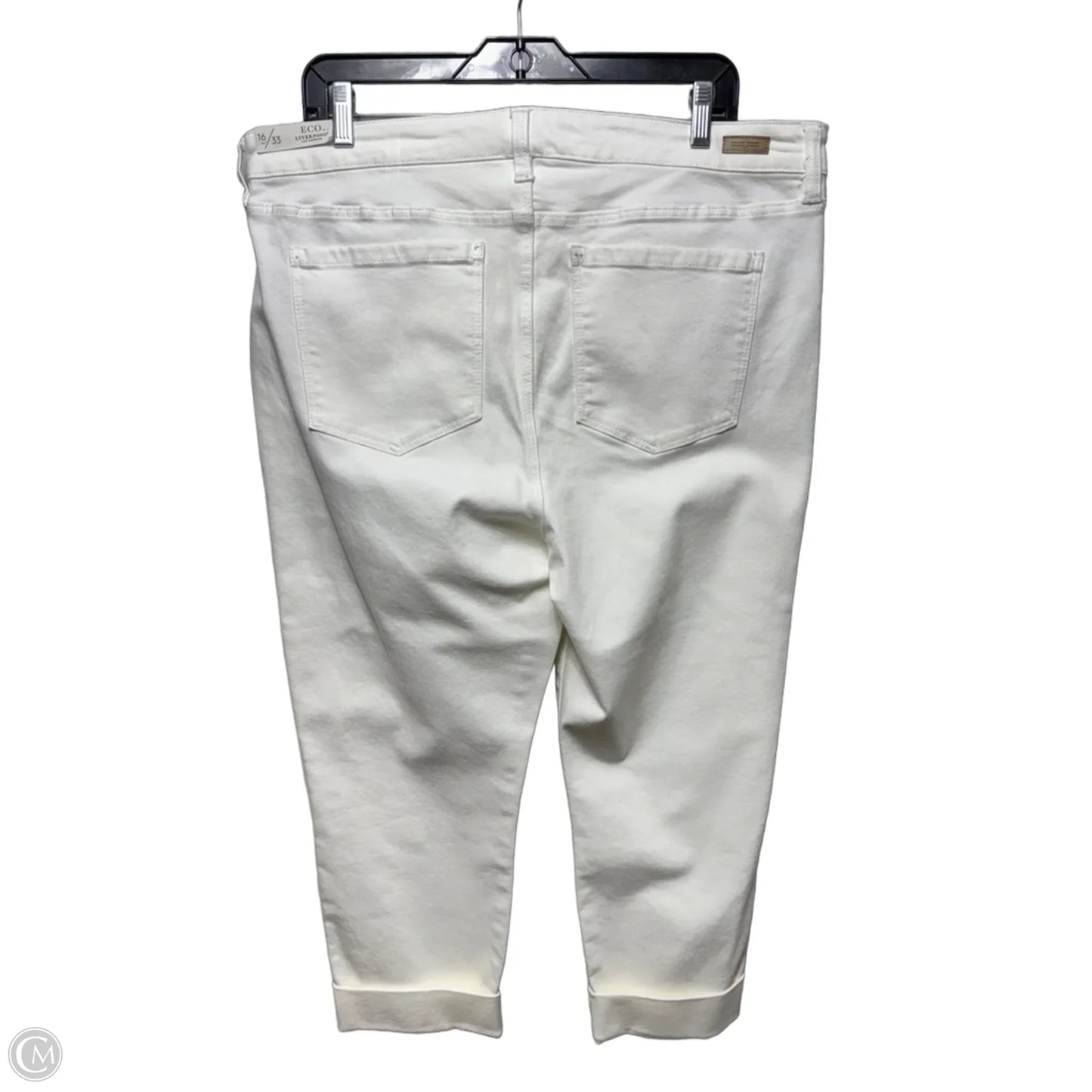 Charlie Crop Skinny Jeans By Liverpool In White, Size: 16