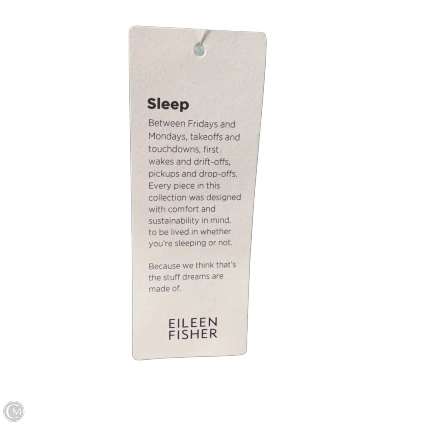 U-Neck Sleep Tank Top By Eileen Fisher In Pool, Size: M