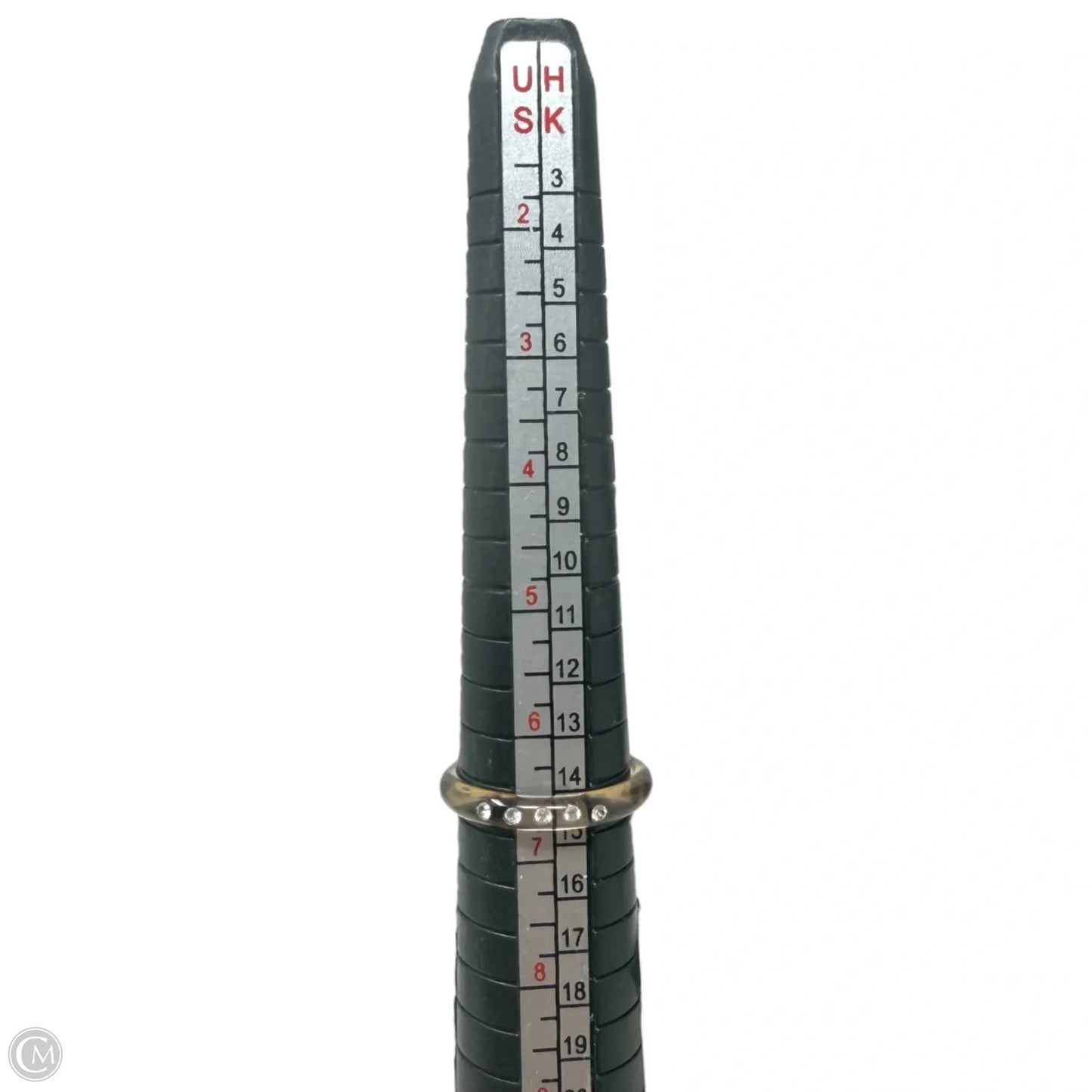 Lucite Ring With Rhinestones By Unbranded