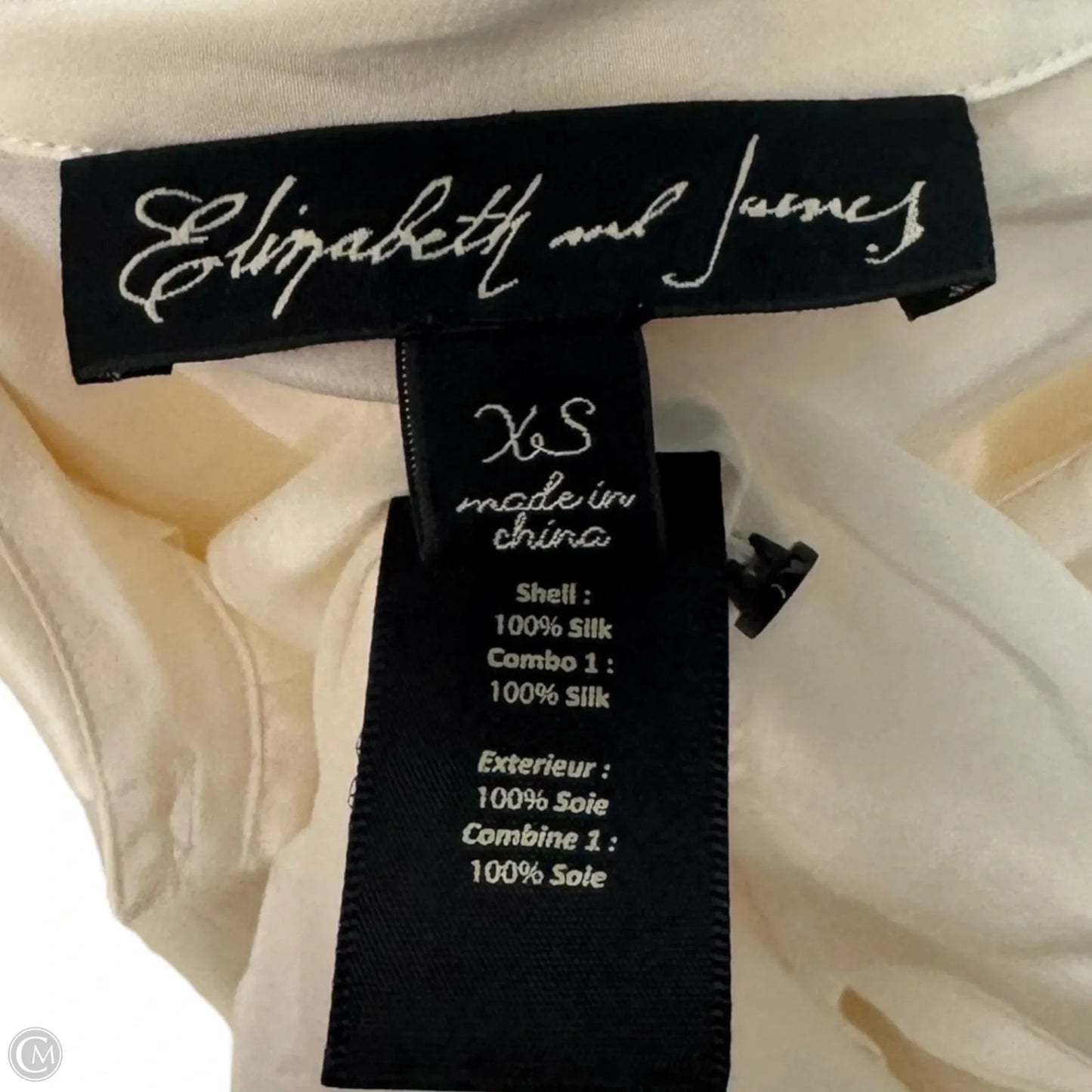 Jaden Silk Blouse By Elizabeth And James In Cream, Size: XS