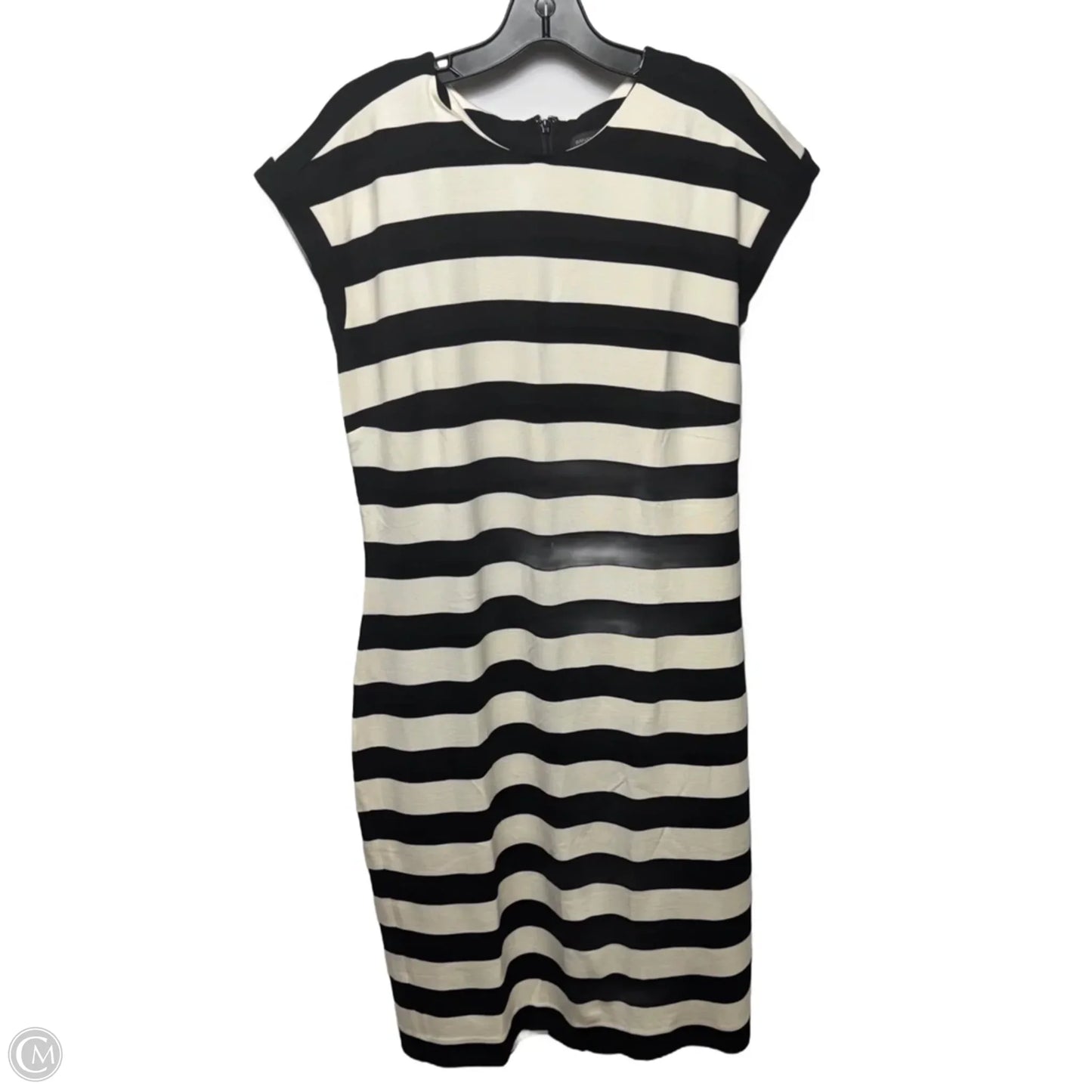 Dress Casual Midi By Banana Republic In Striped Pattern, Size: 14