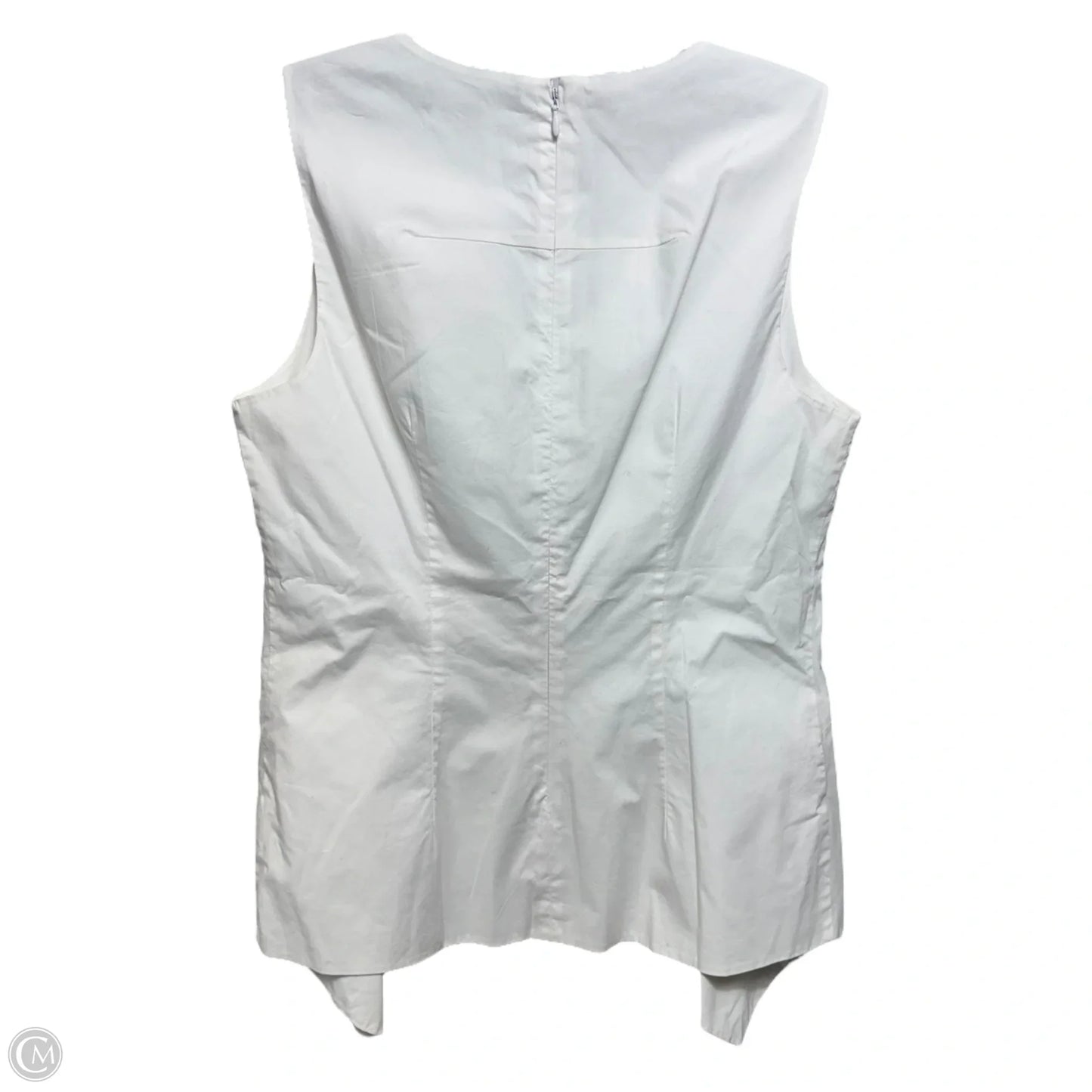 Top Sleeveless By Ellen Tracy In White, Size: S