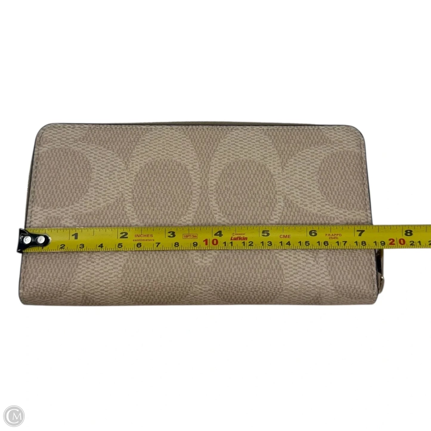 Monogram Long Zip Around Wallet Designer By Coach, Size: Large