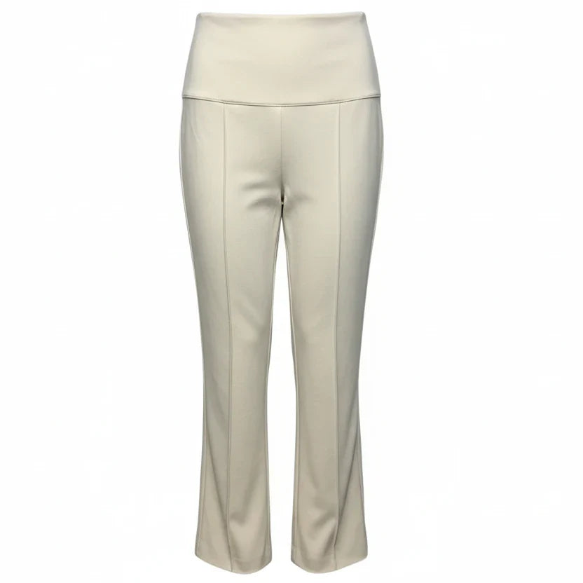 The Allyn Kick Flare Pant - Butter Ponte By MM LaFleur In Cream, Size: 6