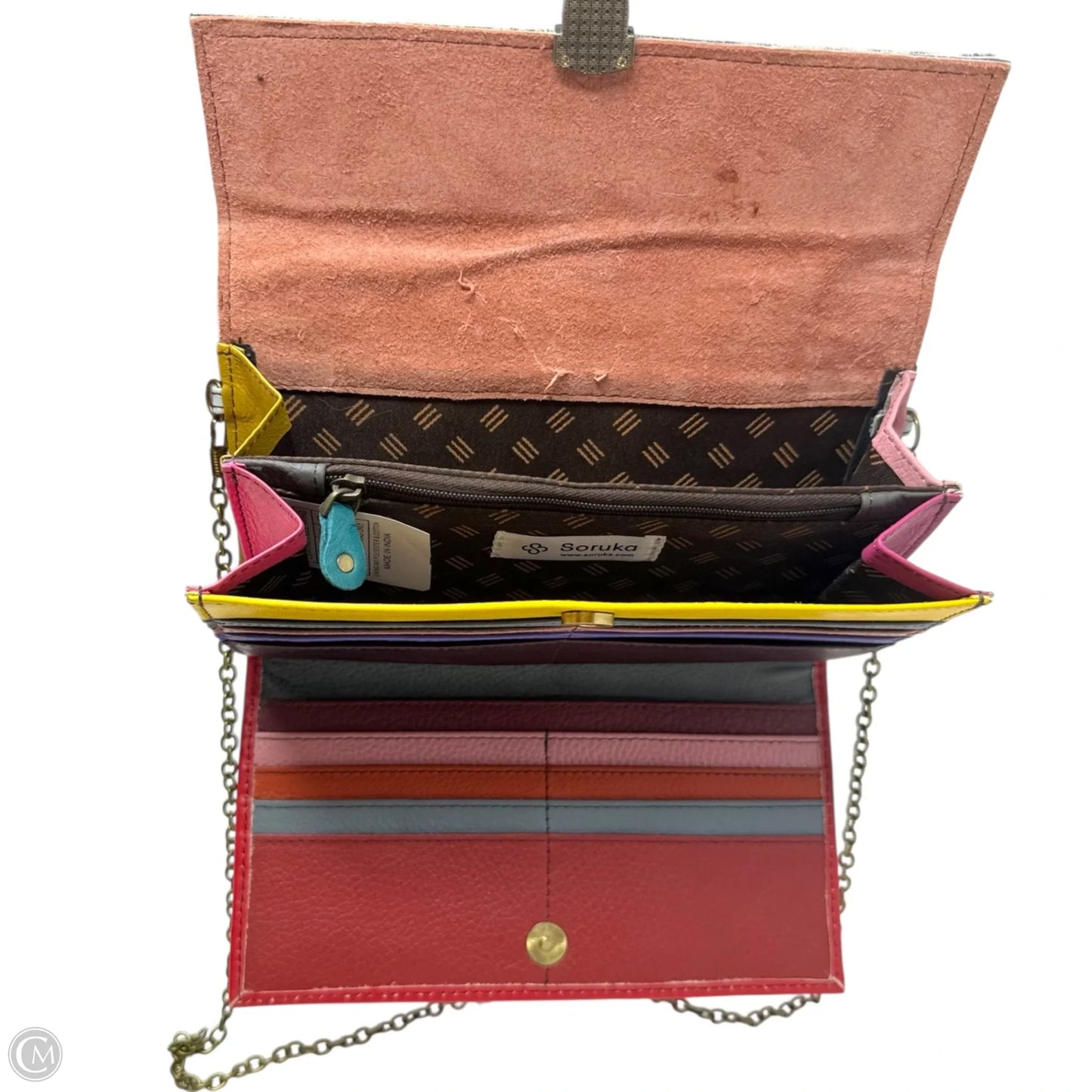 Ollie Leather Clutch Wallet By Soruka, Size: Large