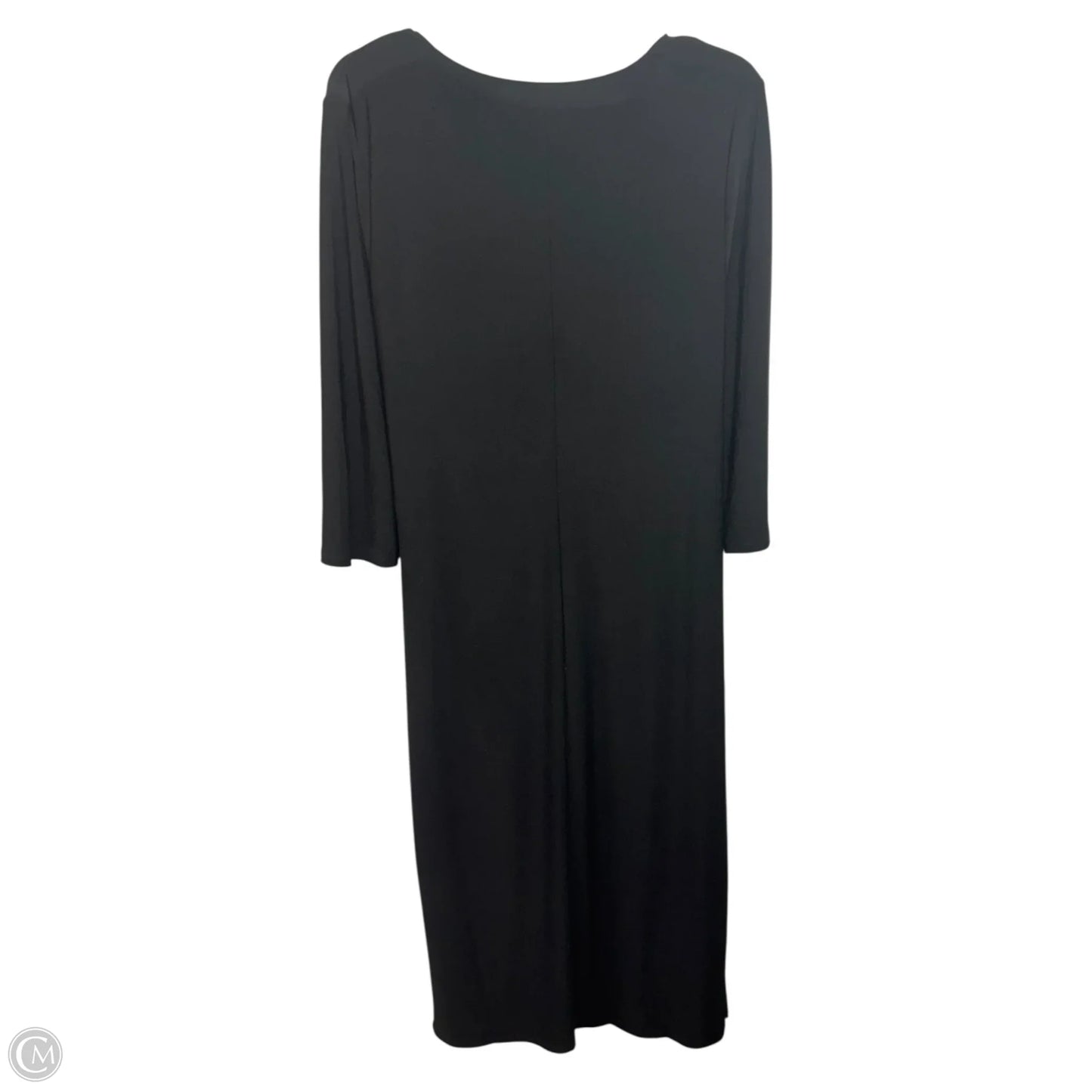 Gathered Dress Casual Midi By White House Black Market In Black, Size: Xl