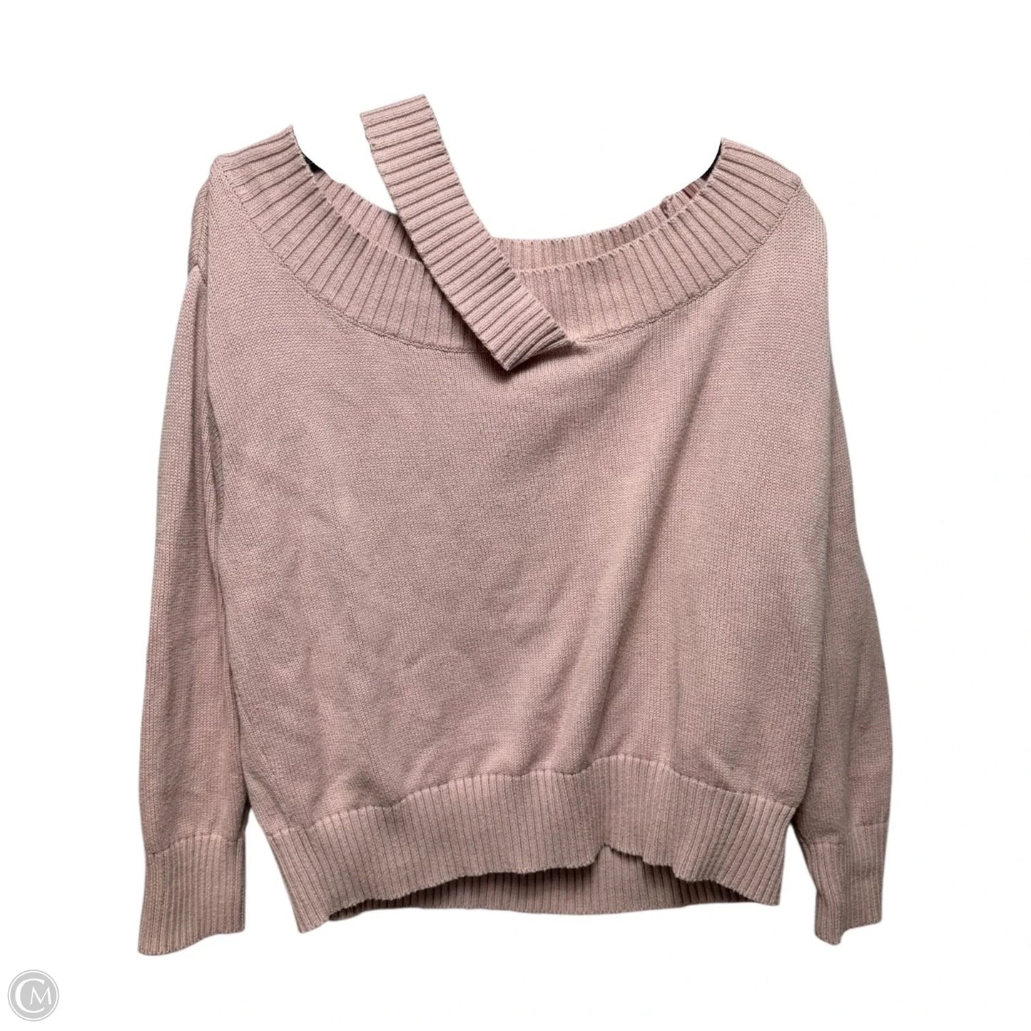 Off Shoulder Sweater By 525 America In Pink, Size: M