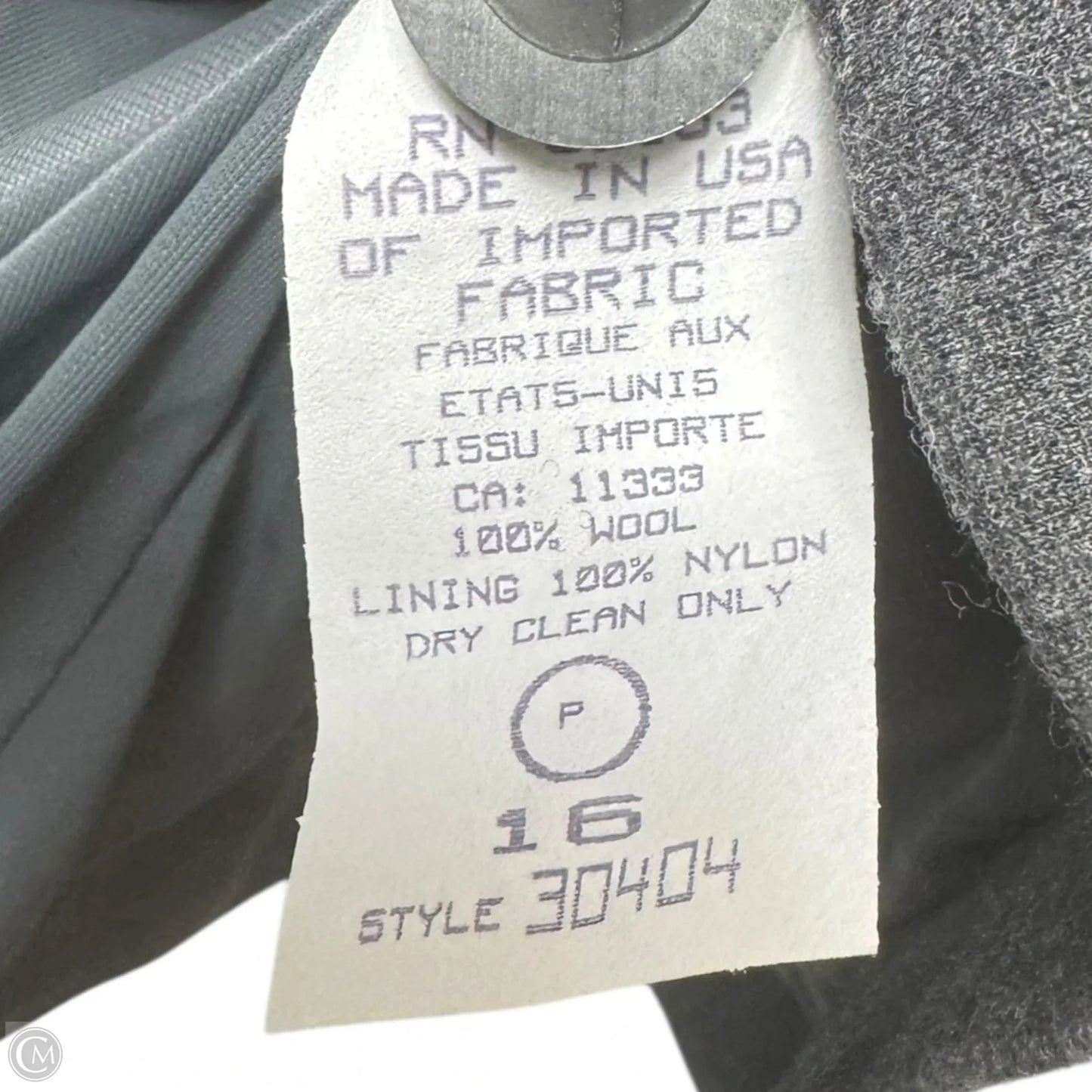 Coat Wool By Bleyle In Grey, Size: Xl