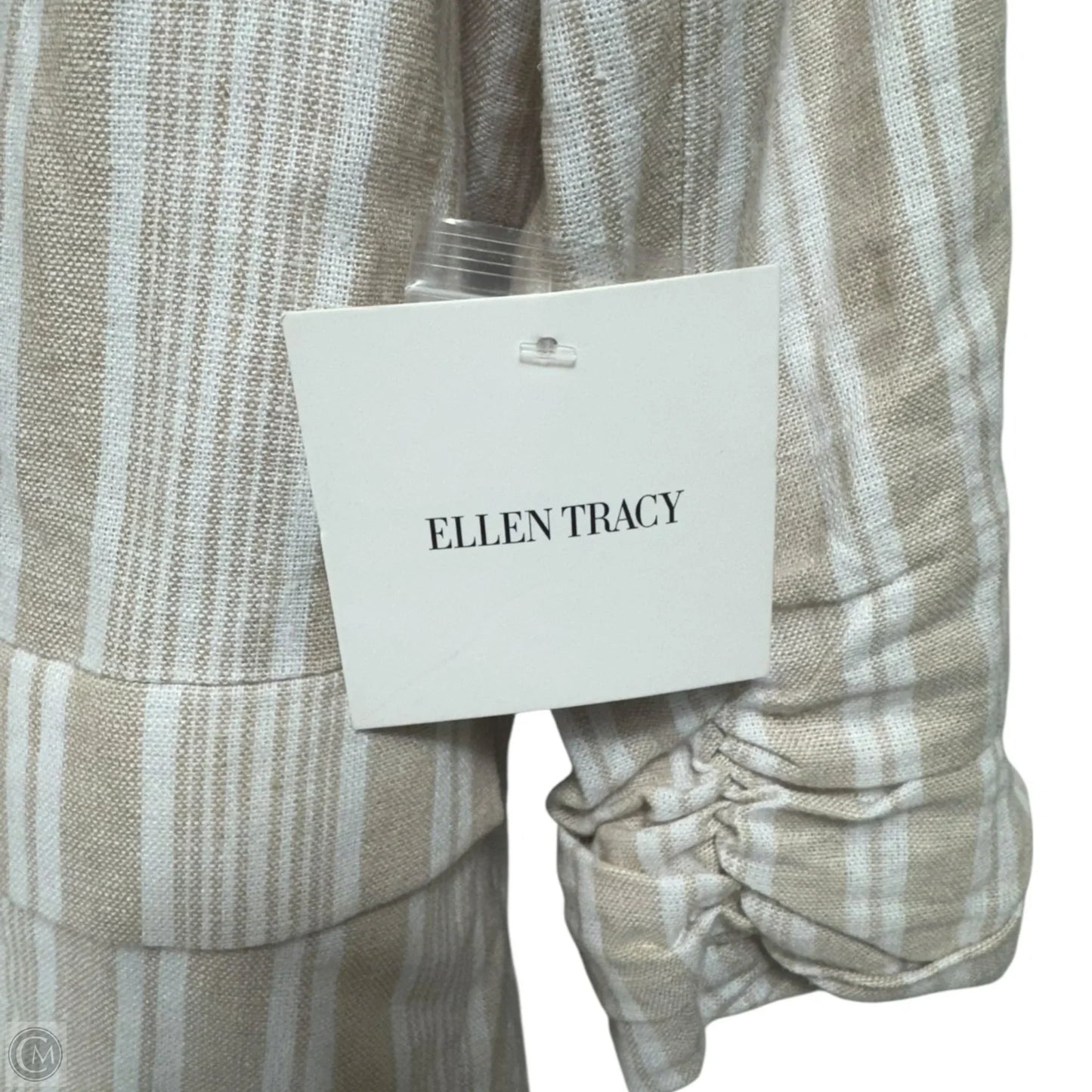 Blazer By Ellen Tracy In Striped Pattern, Size: M