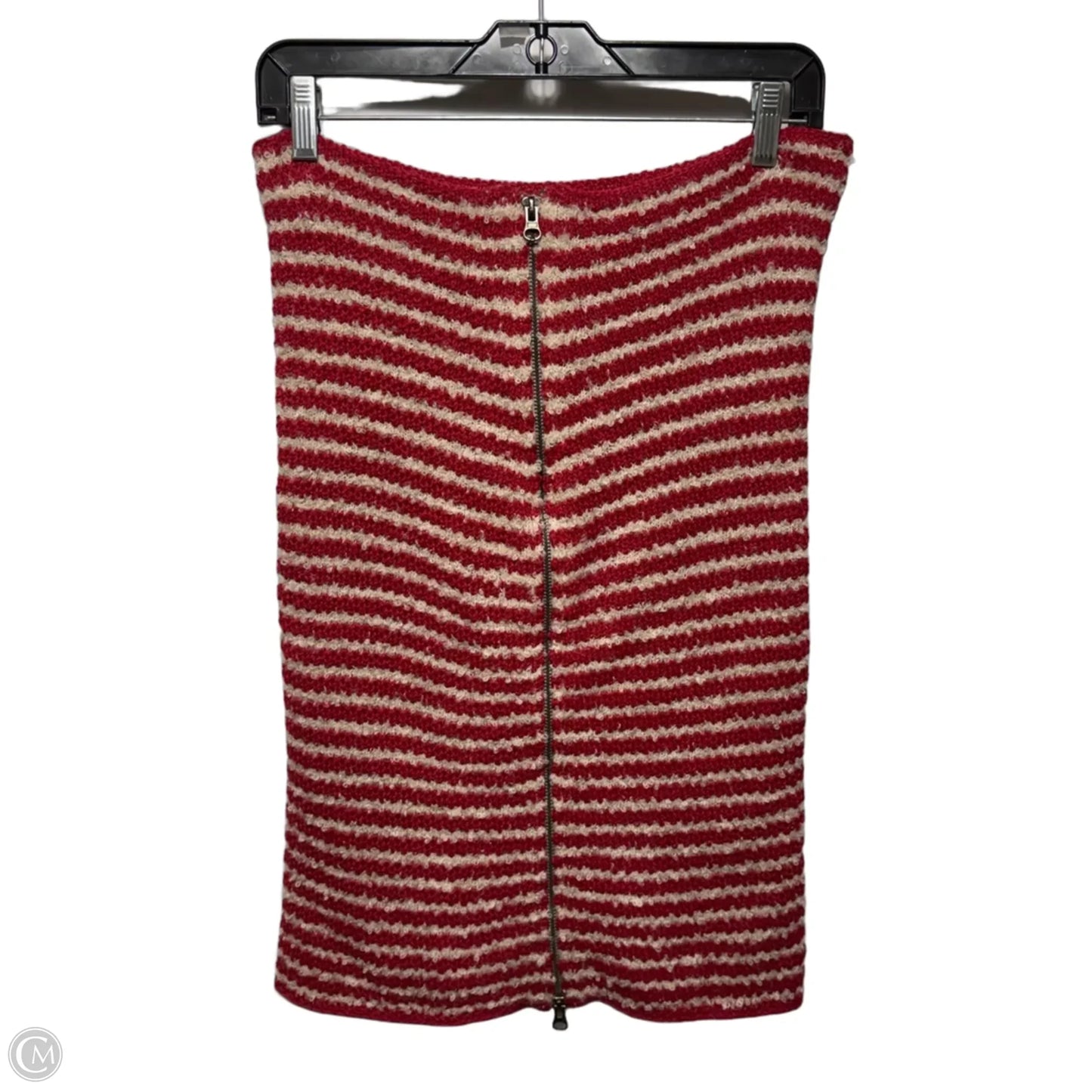Alpaca Knit Skirt Midi By Noonday In Striped Pattern, Size: M