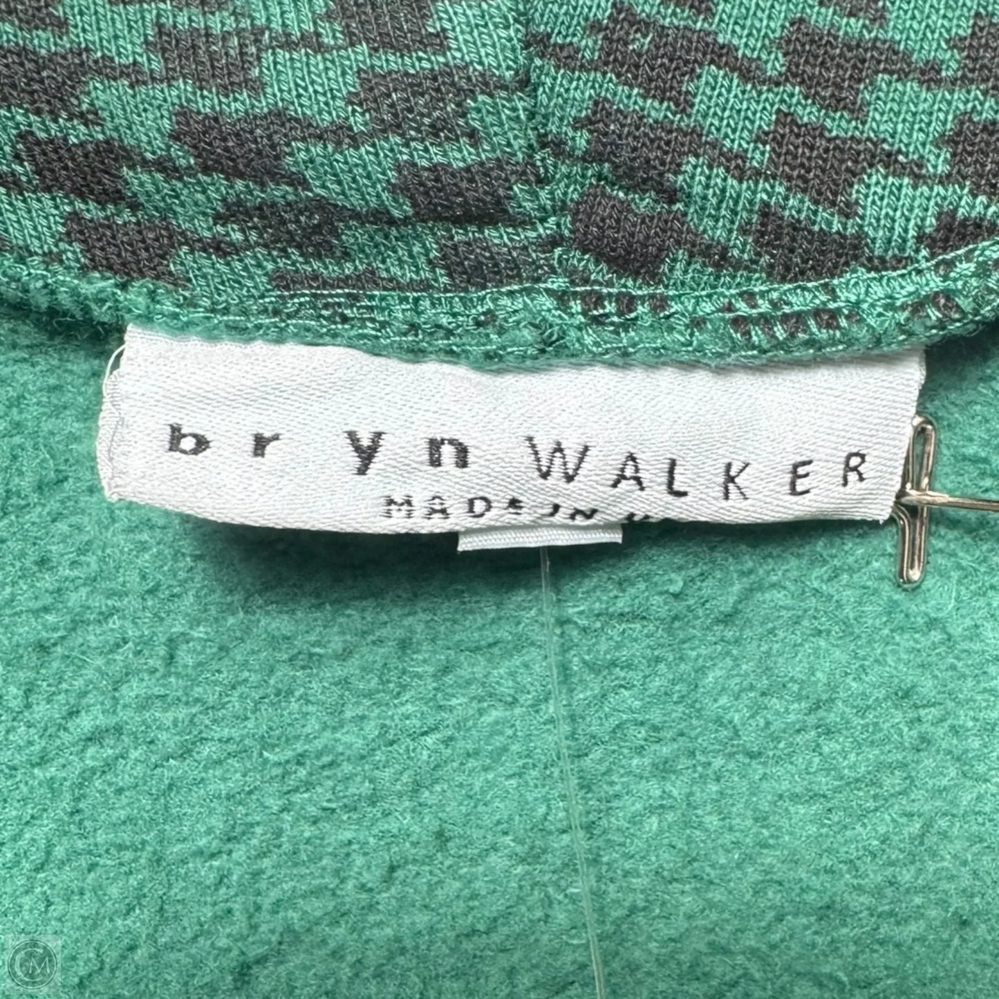 Top Sleeveless By Bryn Walker In Black & Green, Size: Xl