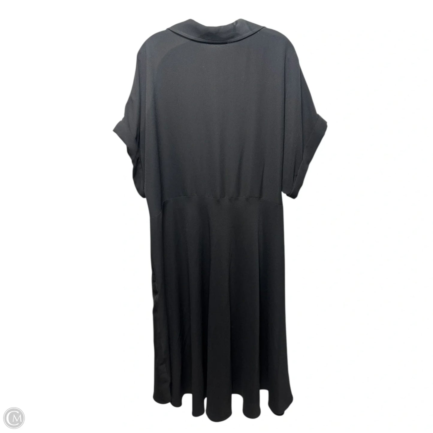 Buckle Dress Casual Midi By Lauren By Ralph Lauren In Black, Size: 22