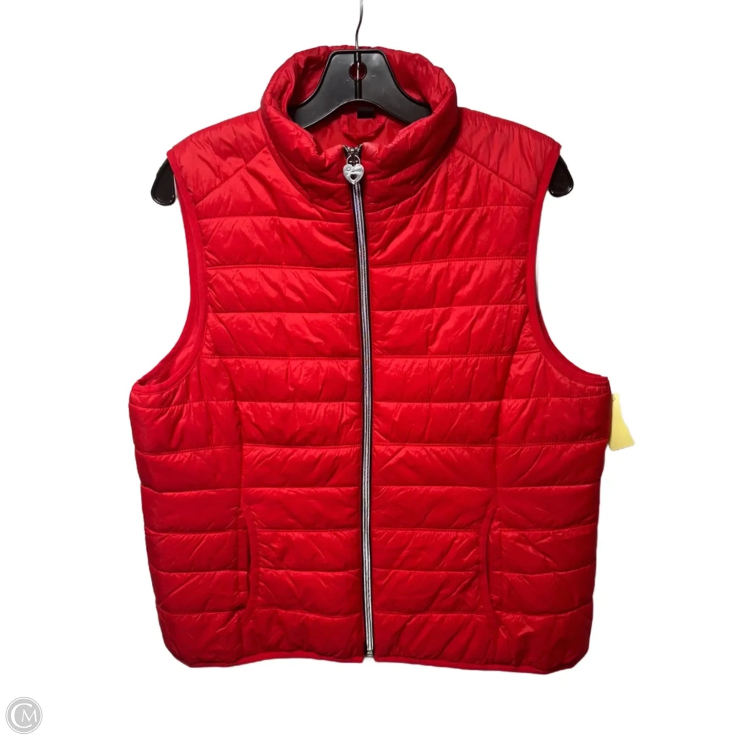 Vest Puffer & Quilted By Guess In Red, Size: L