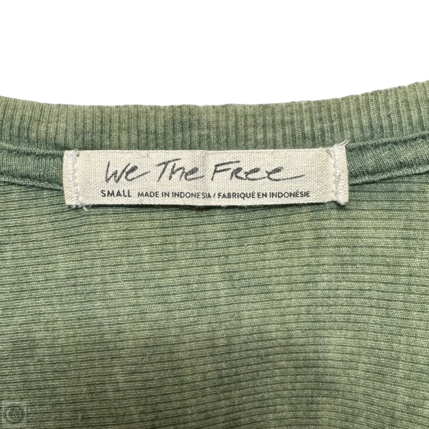 Top 3/4 Sleeve Top By We The Free In Green, Size: S