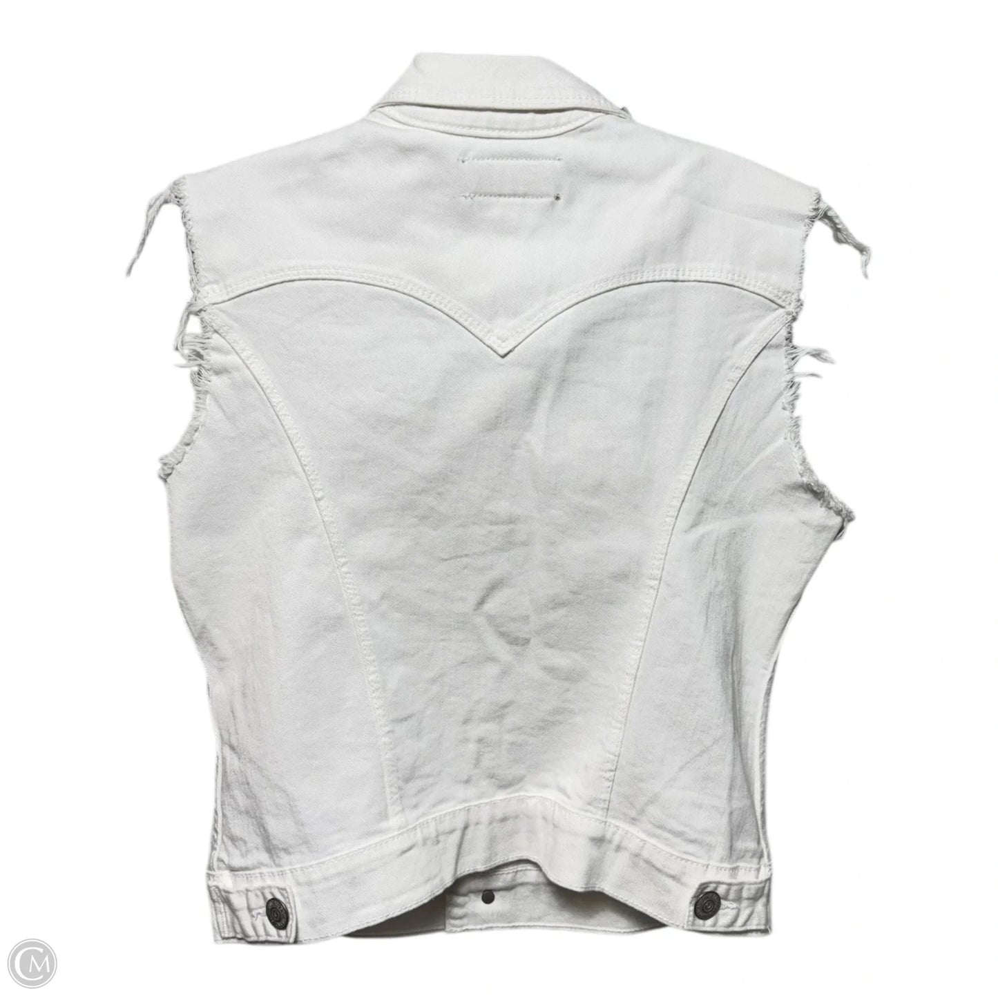 Studded Denim Vest By True Religion In White, Size: M