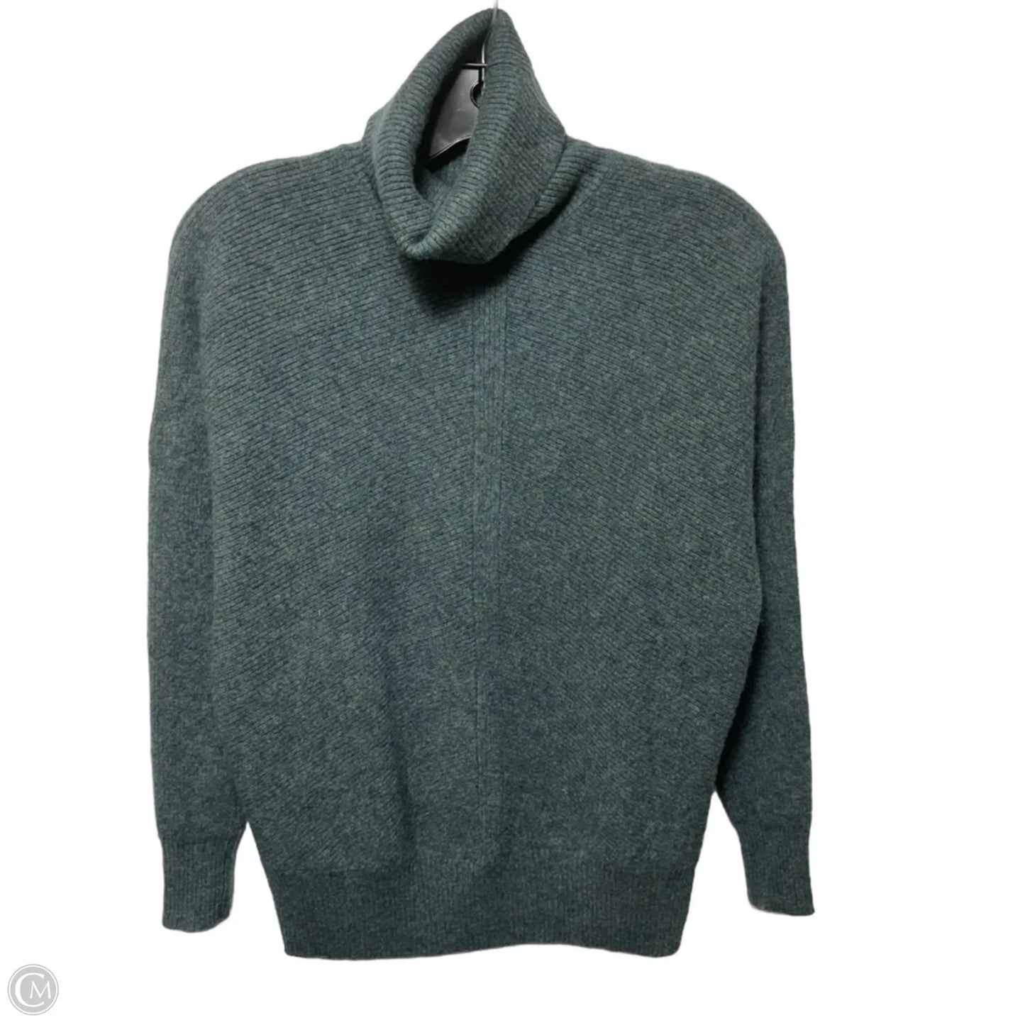 Cashmere Turtleneck Sweater By Nicole Miller In Green, Size: M