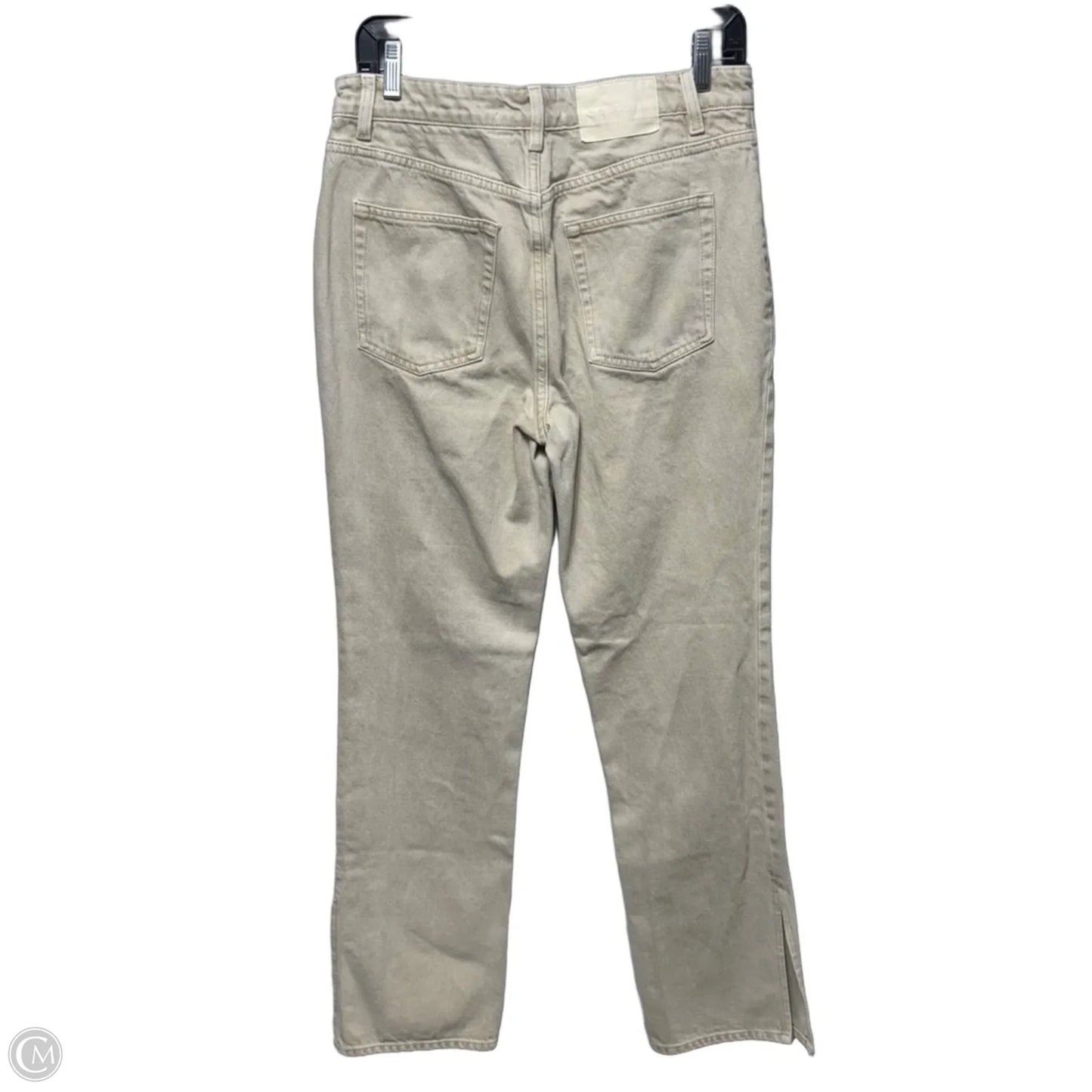 Jeans Straight By Grlfrnd In Cream, Size: 6