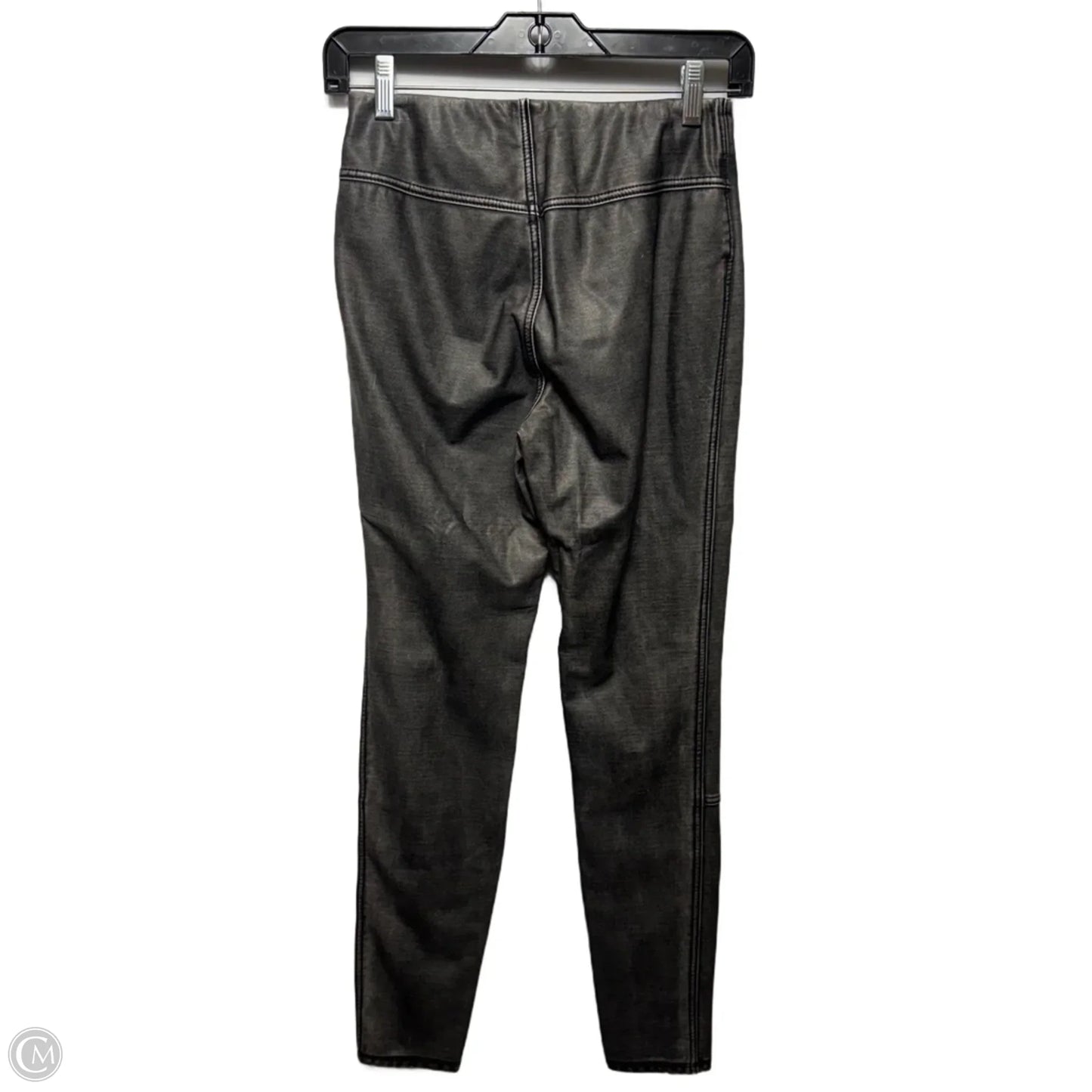 Faux Leather Leggings By Lysse In Grey, Size: S