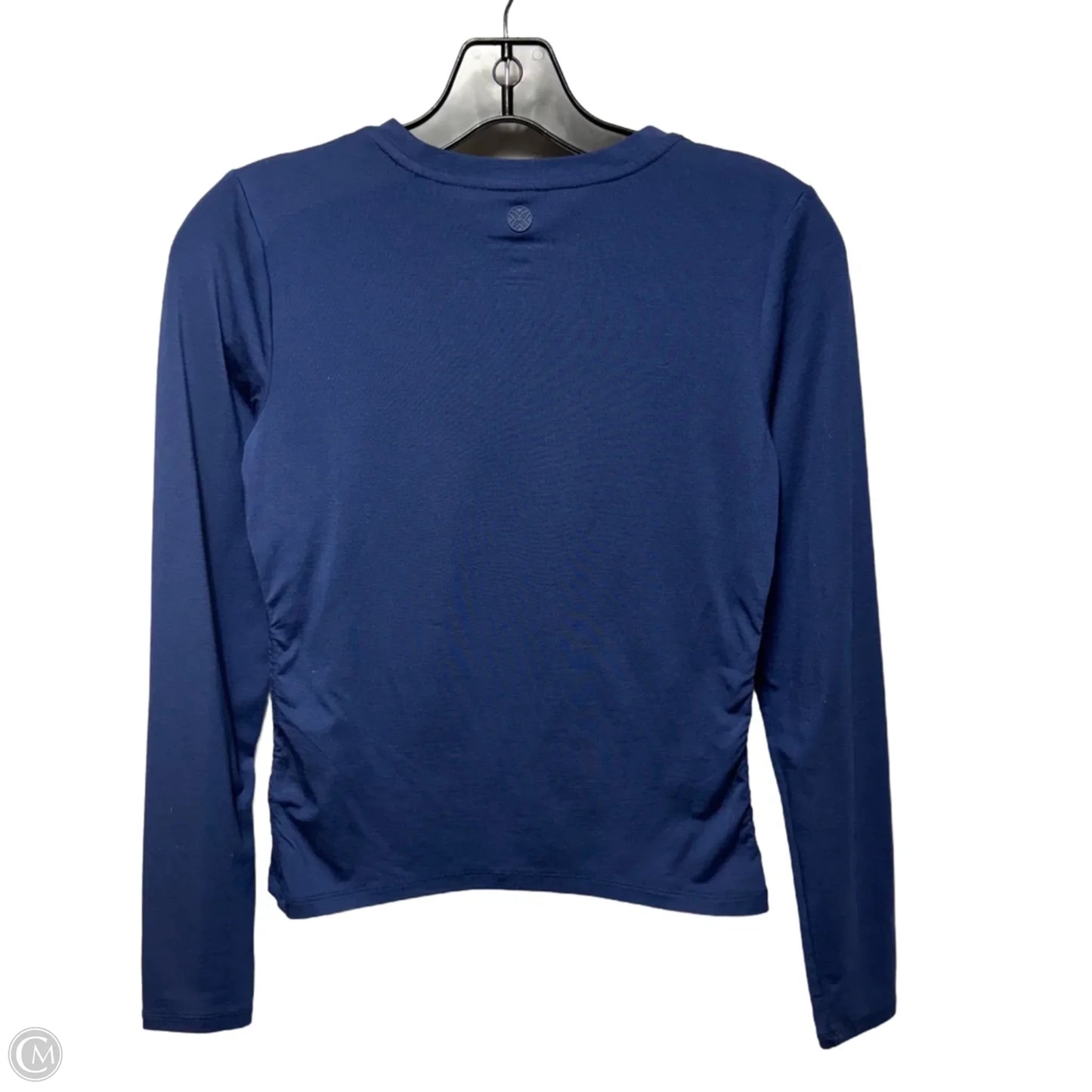 Ruched Sides Athletic Top Long Sleeve Designer By Lilly Pulitzer Luxletic In Navy, Size: Xs