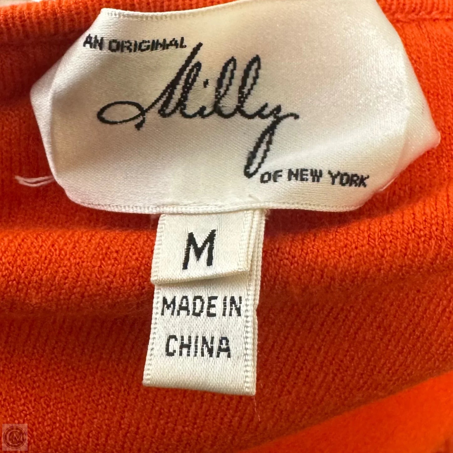Knit Dress Designer By Milly In Orange, Size: M