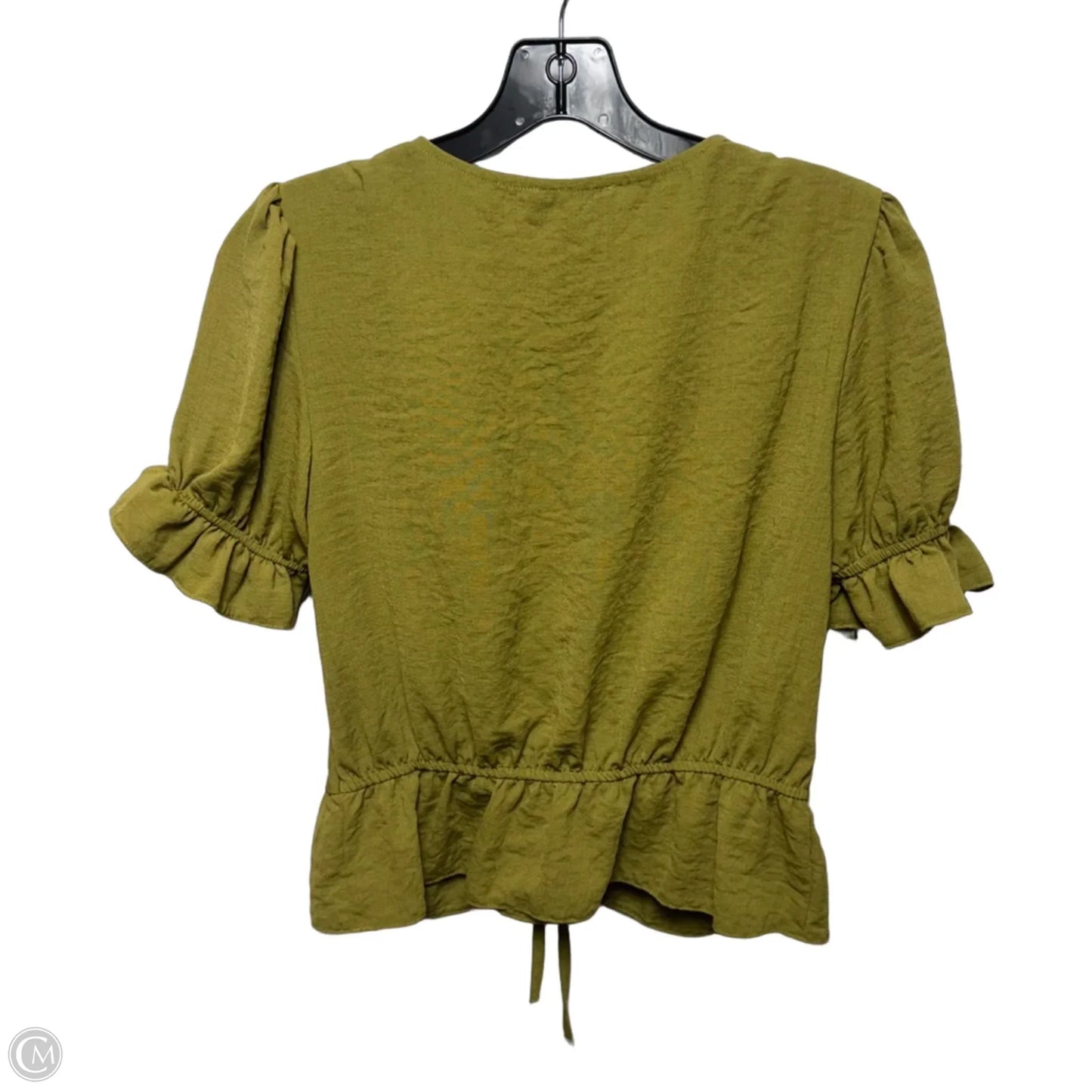 Top Short Sleeve By Top Shop In Green, Size: 4