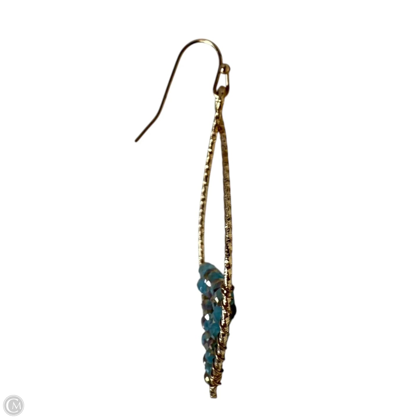 Faceted Multi Row Layered Beads Dangle Earrings