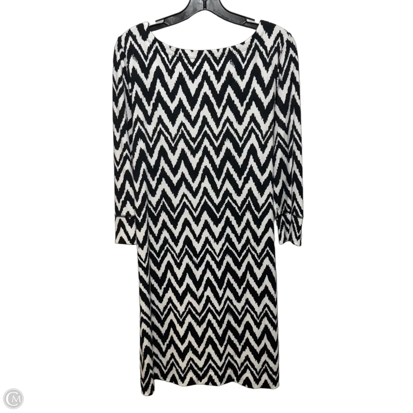 Dress Designer By Lilly Pulitzer In Black & White, Size: L